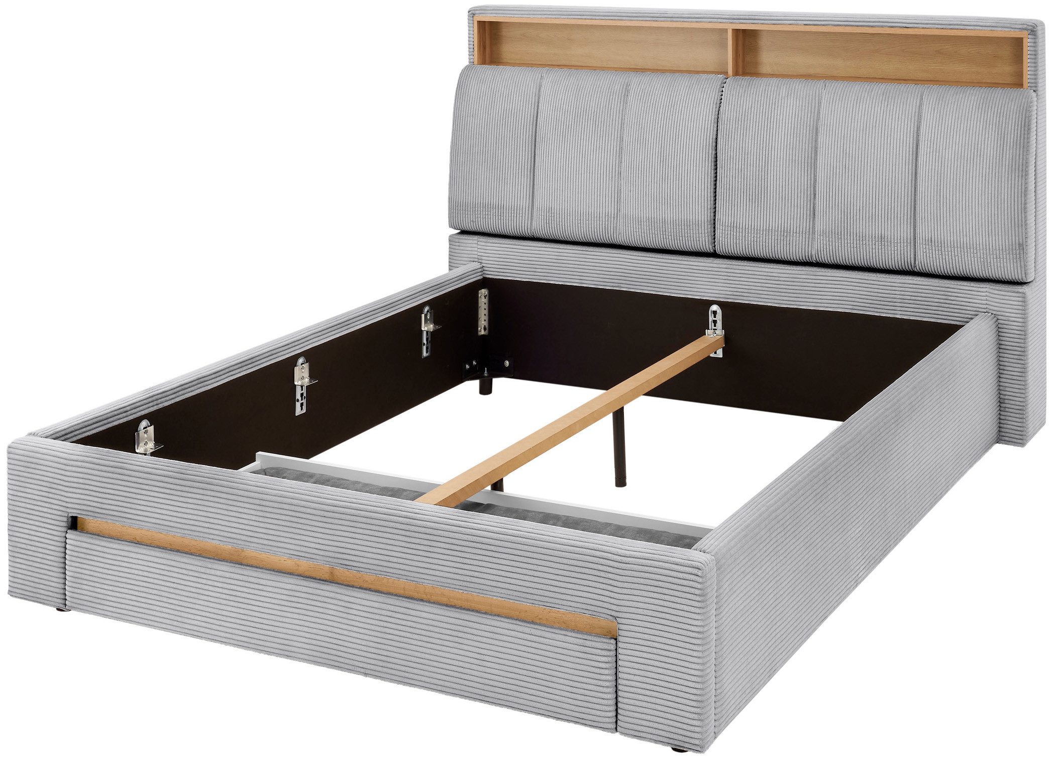 INOSIGN Gestoffeerd bed CiTY/GiRON,, gepolsterd opbergbed, met LED-verlichting Bedkisten met hondenbed of als opbergruimte, opklapbare hoofdeinden