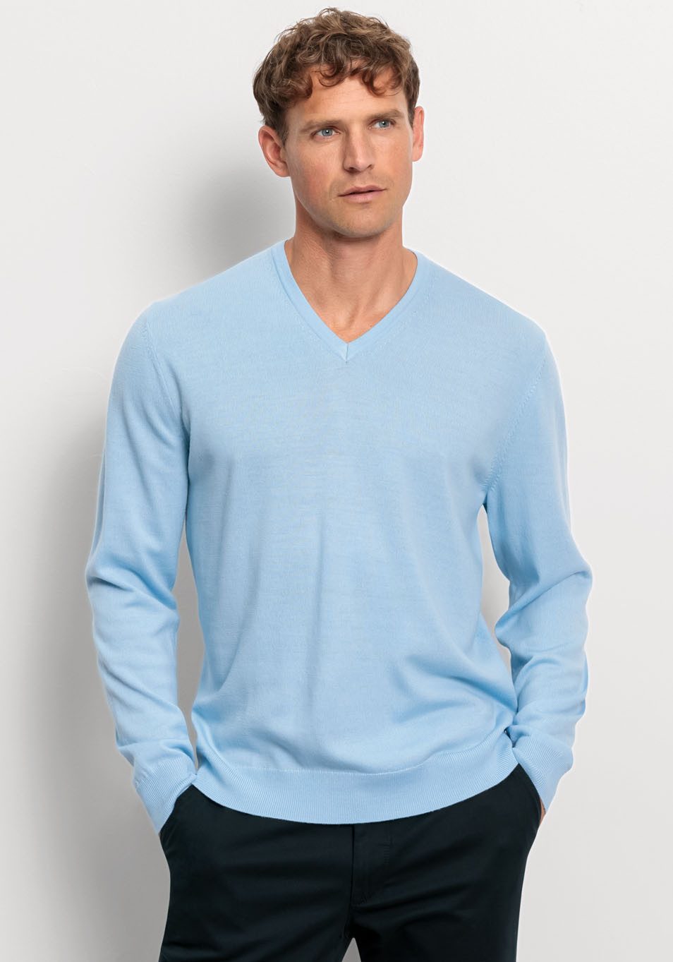 OLYMP Trui met ronde hals OLYMP brei casual