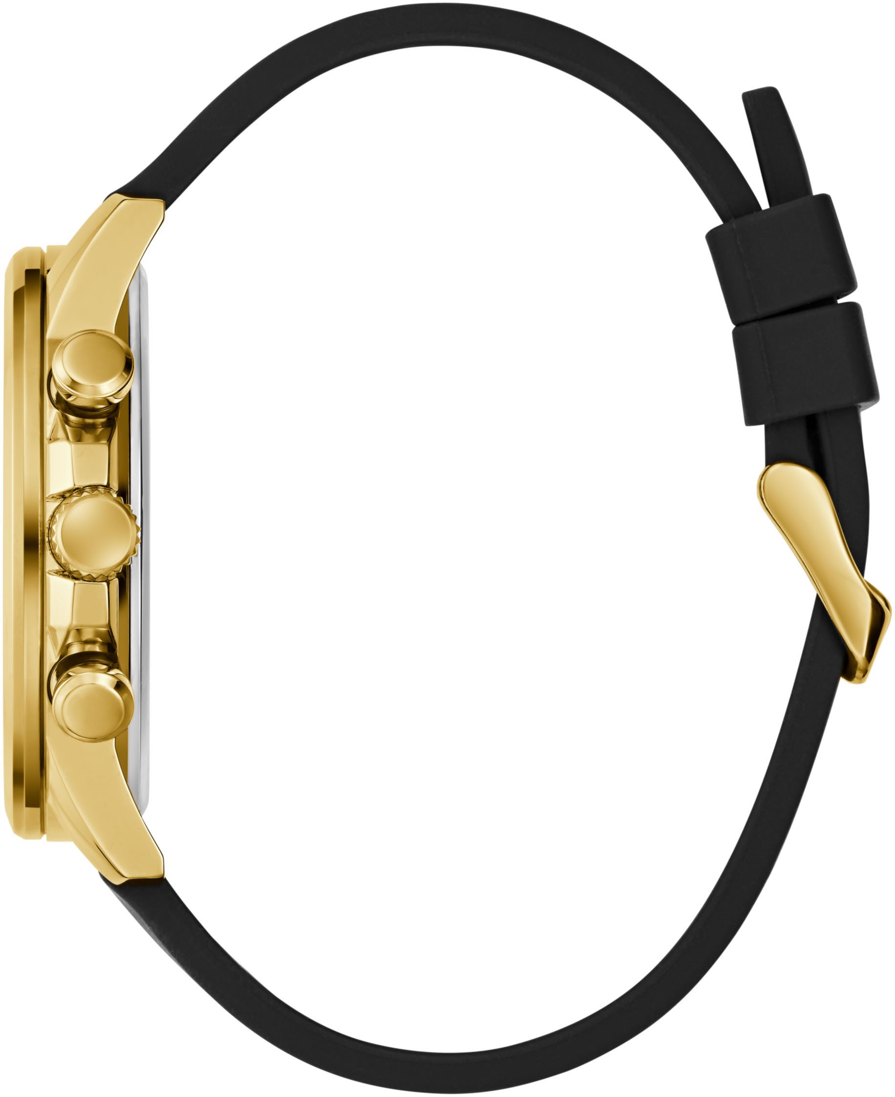 Guess Multifunctioneel horloge Walker Quartz horloge, polshorloge, herenhorloge, datum, weekdag, siliconen band