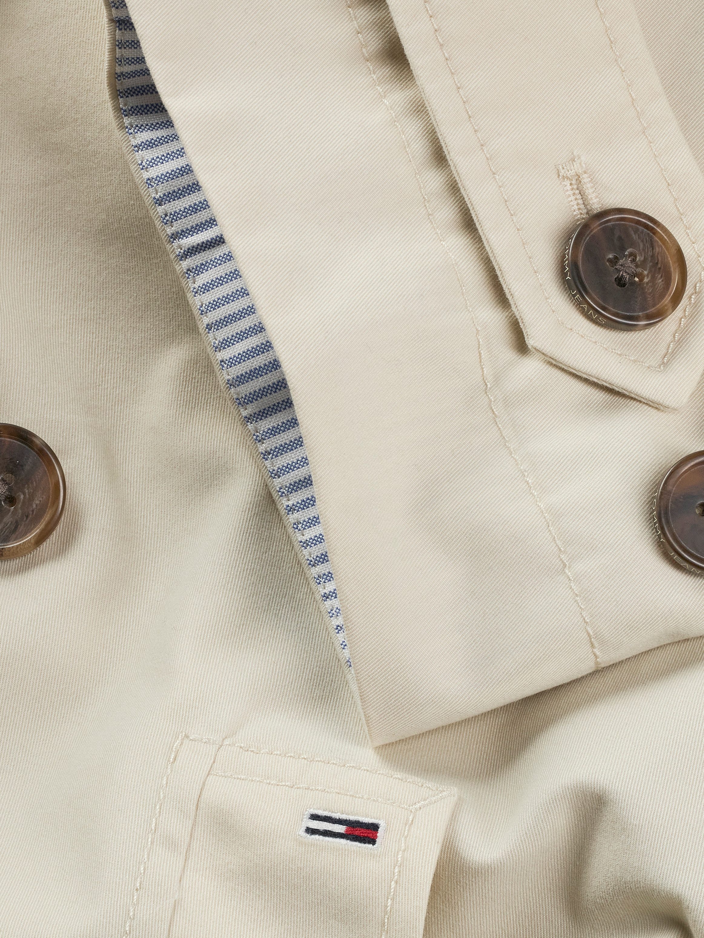 TOMMY JEANS Kort jack TJW SHORT TRENCH JACKET met korte snit, met insteekzakken