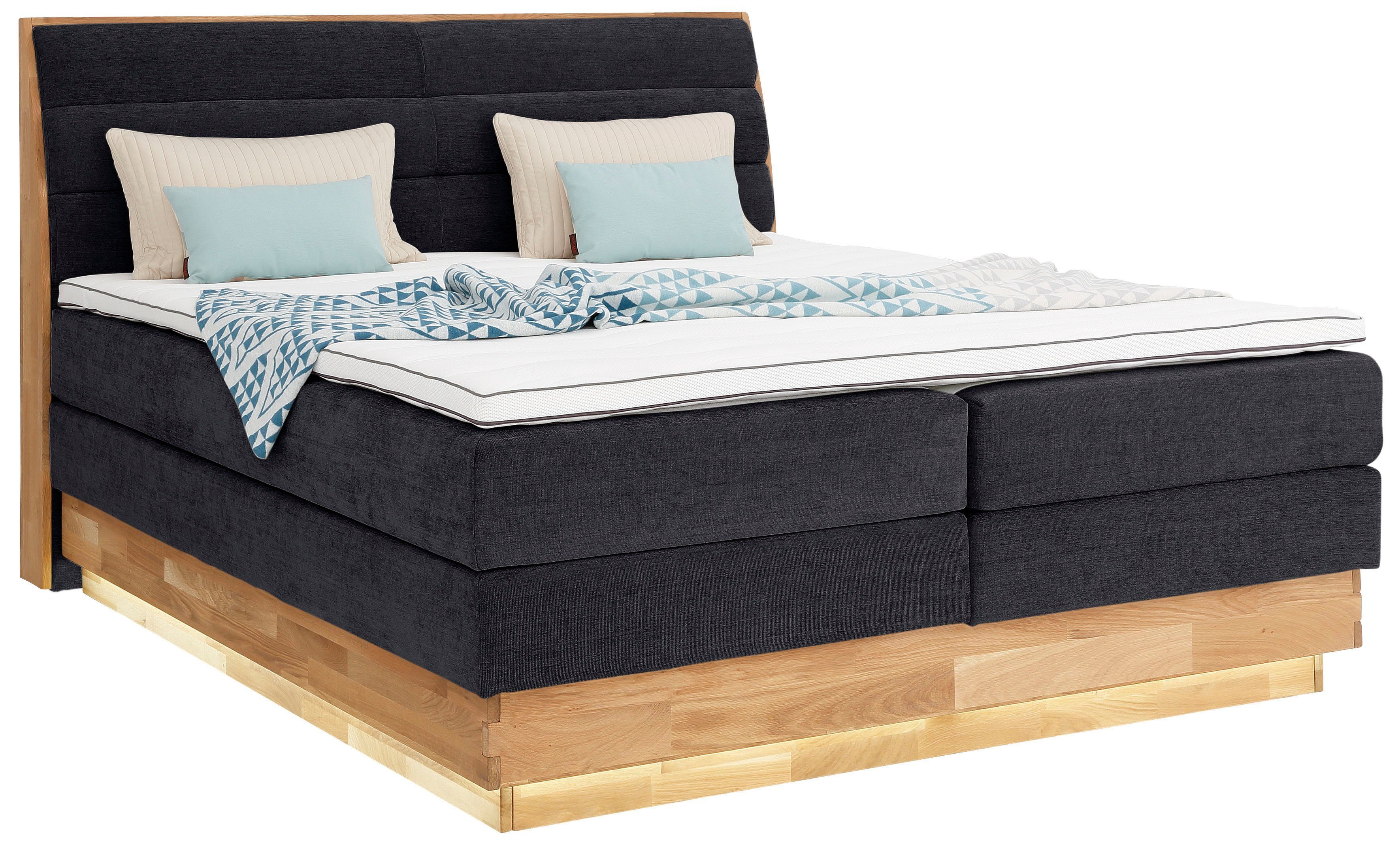 OTTO products Boxspring Ledverlichting, met gecertificeerde, gerecyclede overtrekstoffen