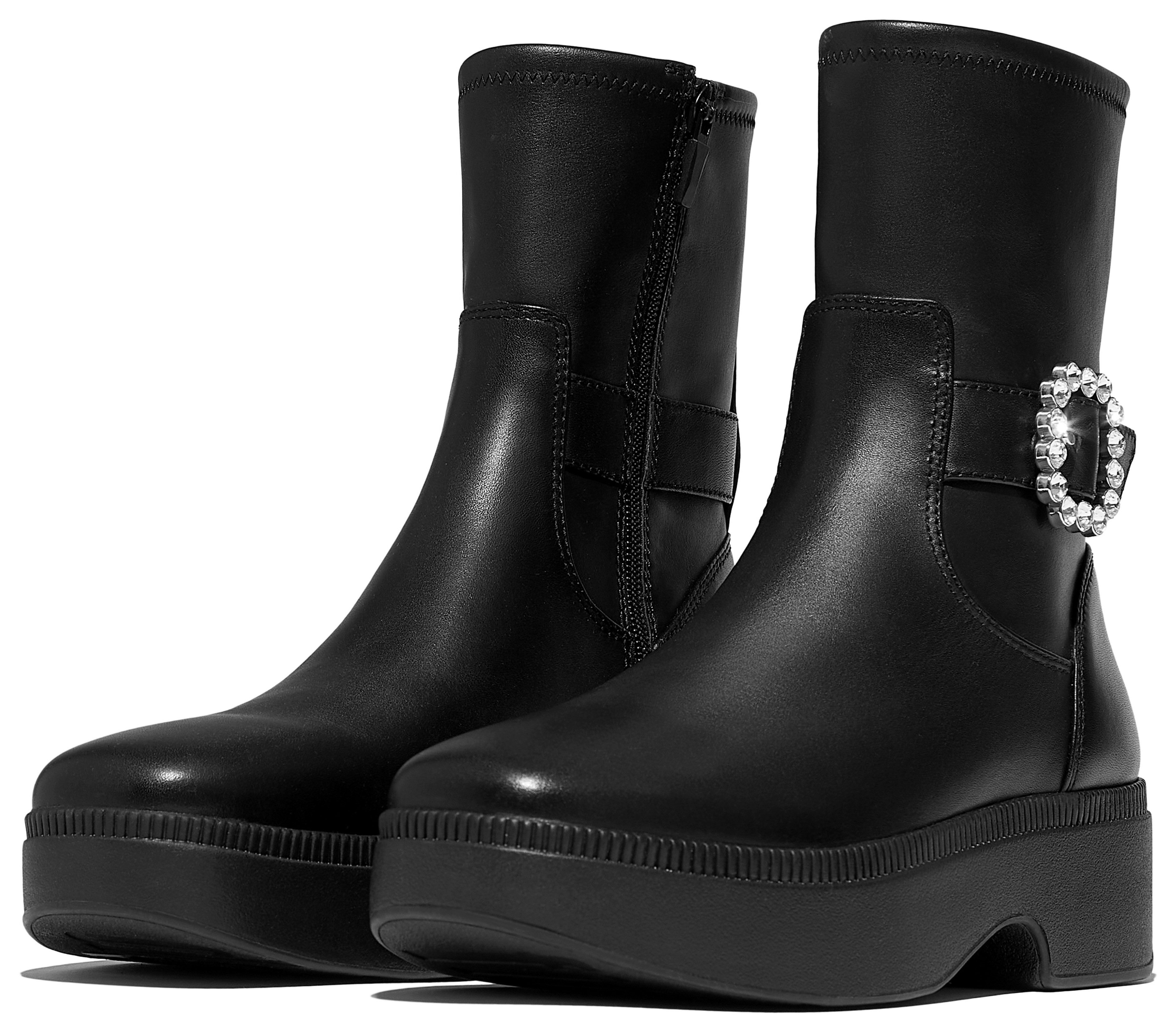 Fitflop Plateaulaarsjes F-LUMA CRYSTAL Boots, chunky boots met plateauzool