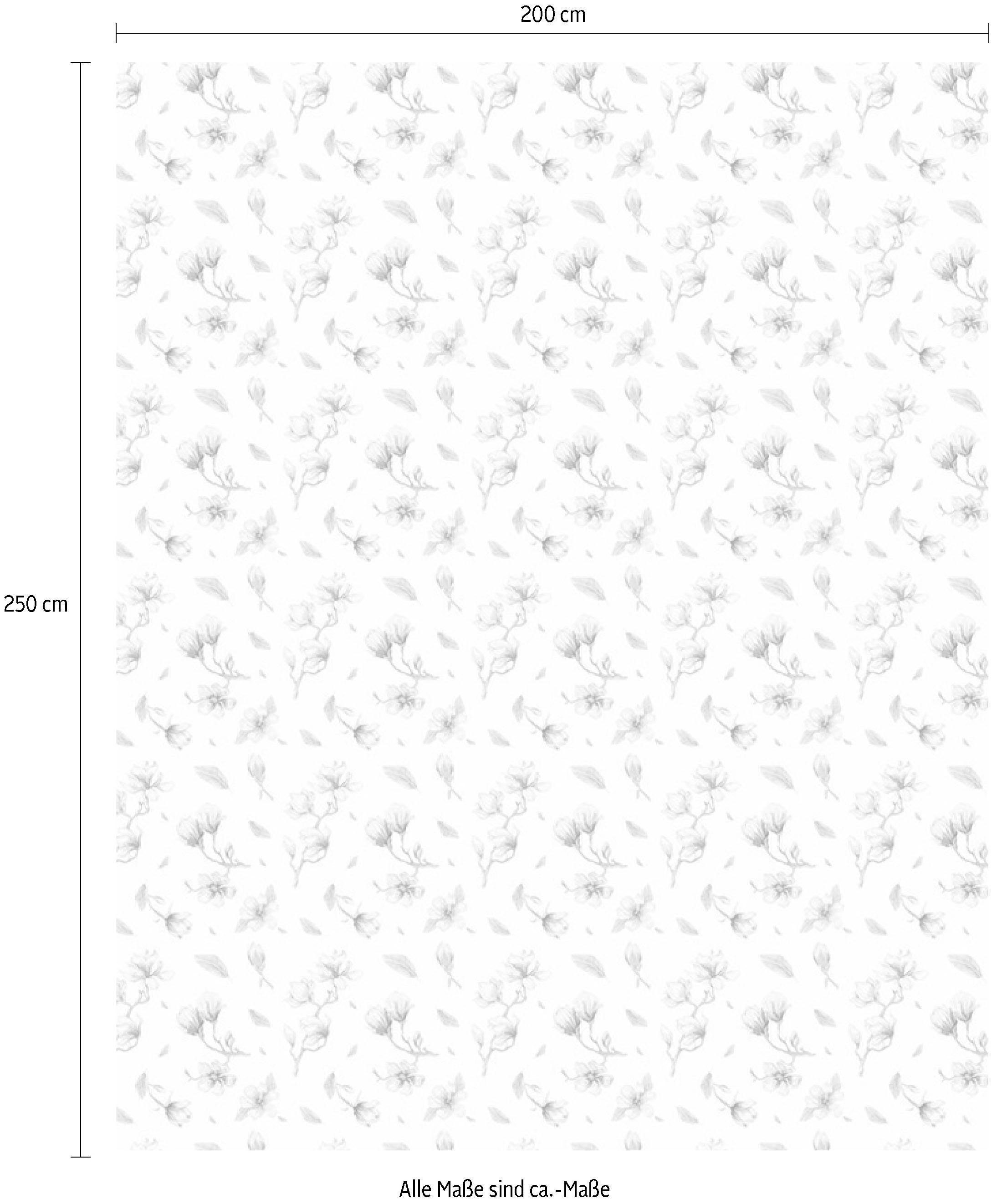 Komar Vliesbehang Magnolia Rappo (breedte x hoogte), vliesbehang, 100 cm baanbreedte (1 stuk)