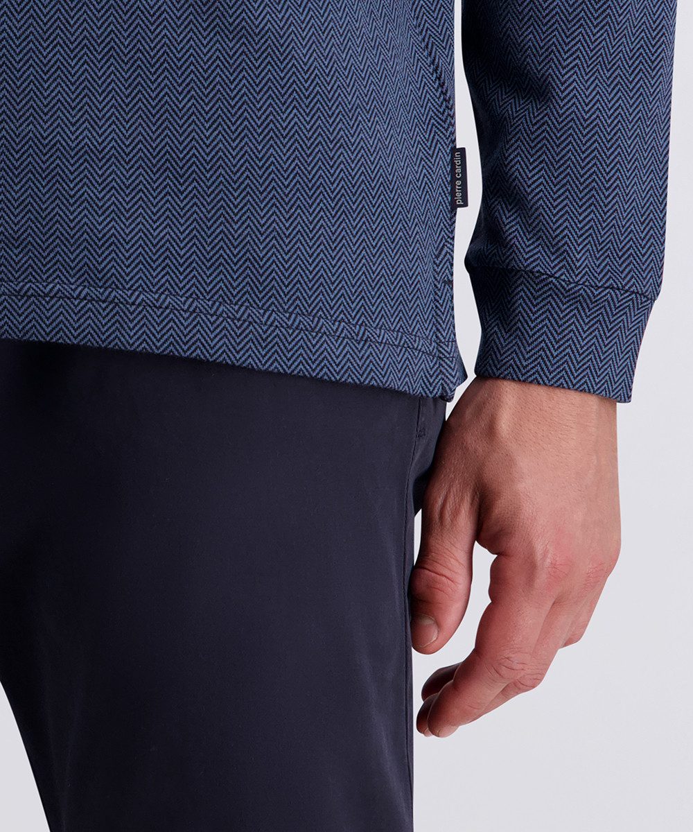 Pierre Cardin Poloshirt met lange mouwen