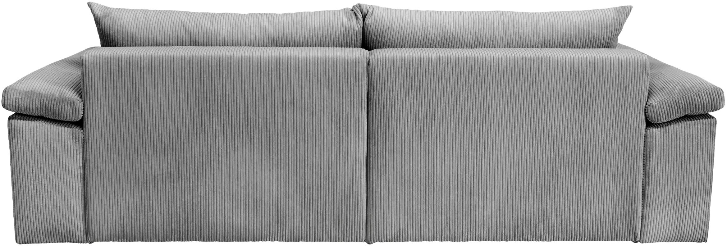 Home affaire Megabank Soft&Cosy XL - breedte 246 cm Mega-bank, in corduroy, met binnenvering