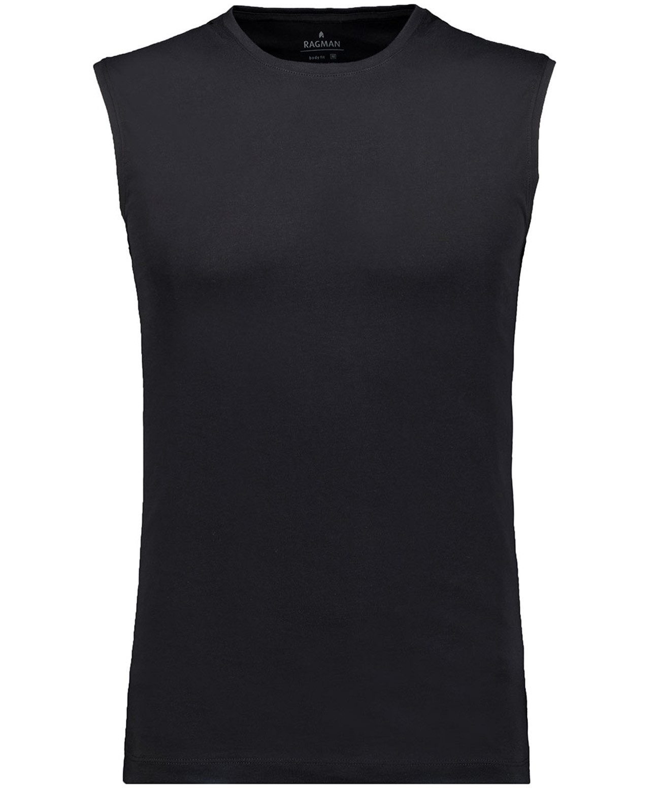 RAGMAN Muscle-shirt Set: (set, 2-delig) heren t-shirts maat L zwart