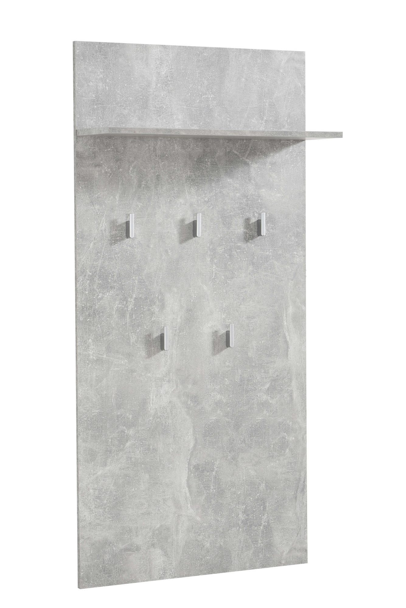 INOSIGN Kapstokpaneel Como, wandrek met haken, met rek Wandgarderobe, ophanghaak, in moderne kleuren, hoogte 137 cm