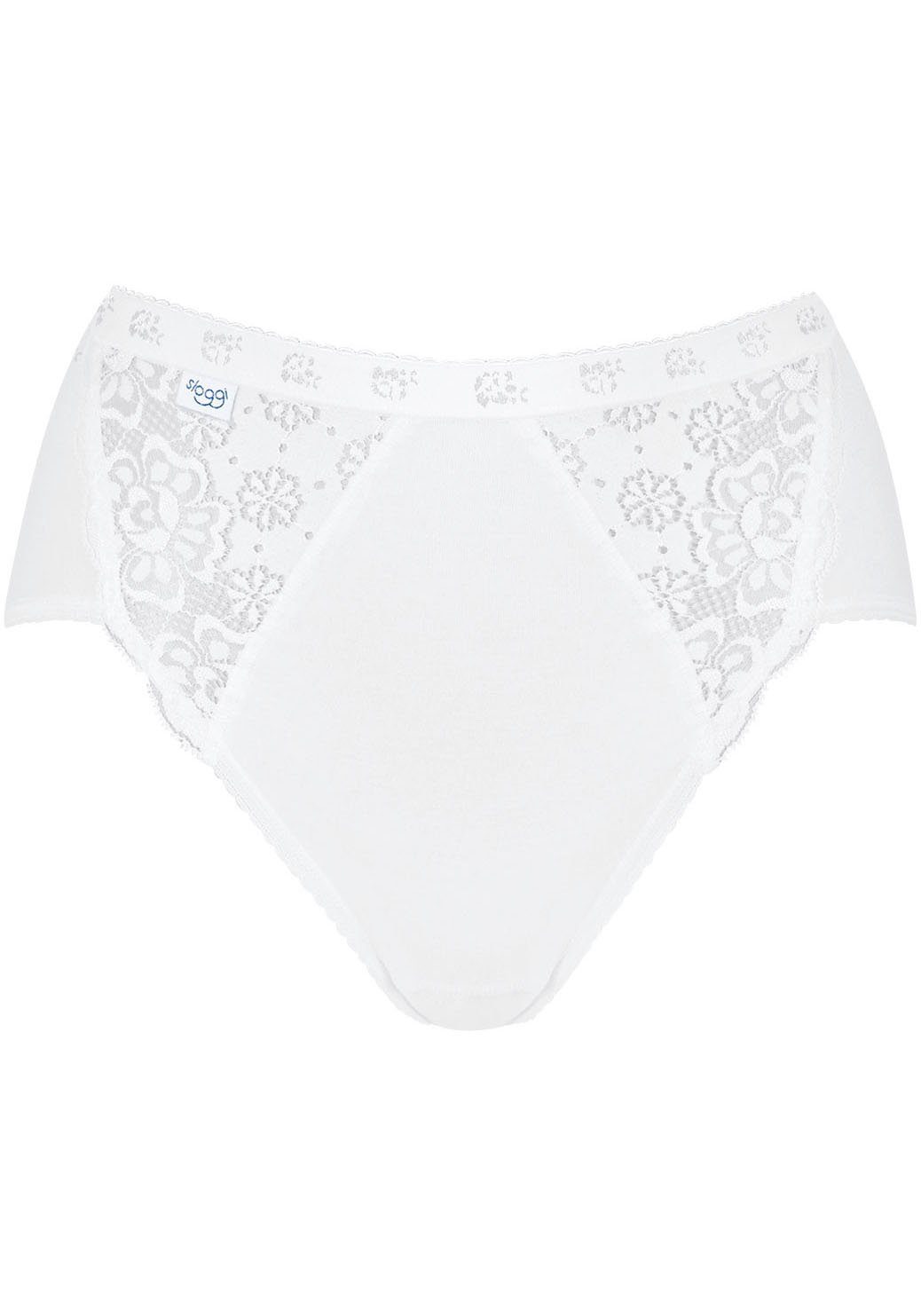 Sloggi Slip Chic Midi 4P met elastische kanten-inzetten (4 stuks, Set van 4)