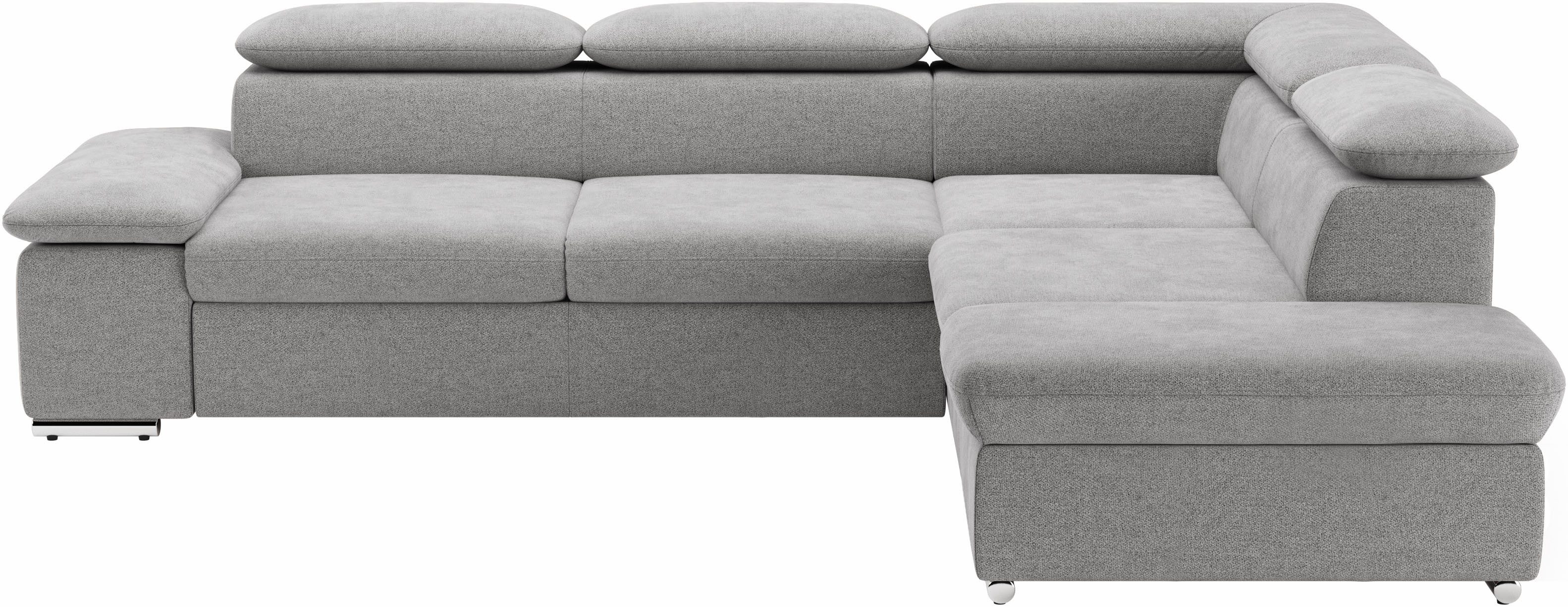 sit&more Hoekbank Valentine, L-vorm, arm- en hoofdeinstelling