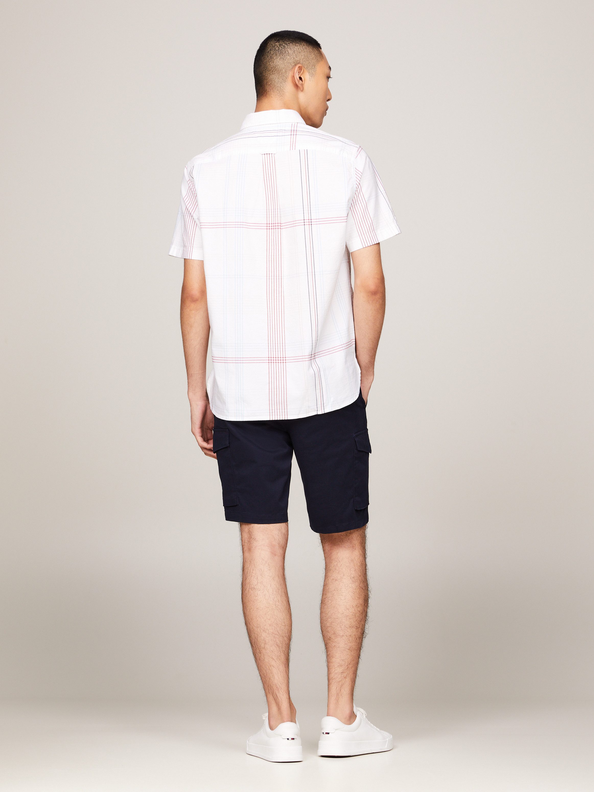 Tommy Hilfiger Overhemd met korte mouwen RWB LINE CHECK RF SHIRT S/S