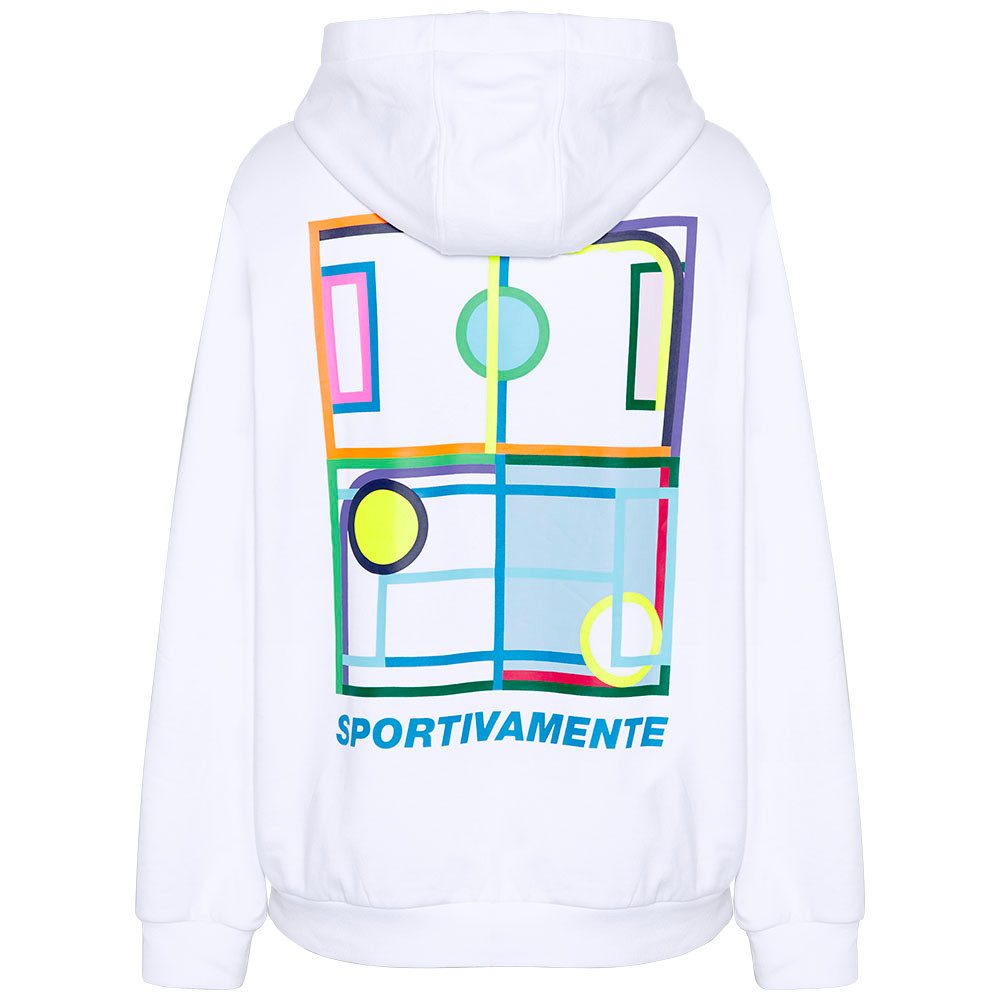 lotto Hoodie - met opvallende print op de rug heren sweaters maat M (48/50) wit