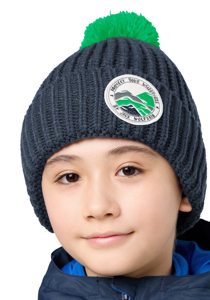 Jack Wolfskin Pomponmuts POMPOM BADGE BEANIE K