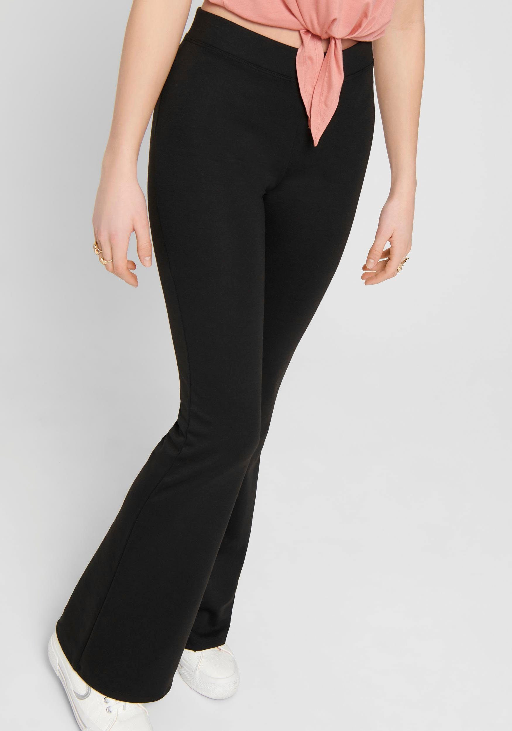 Only Jerseybroek ONLFEVER STRETCH FLAIRED PANTS JRS