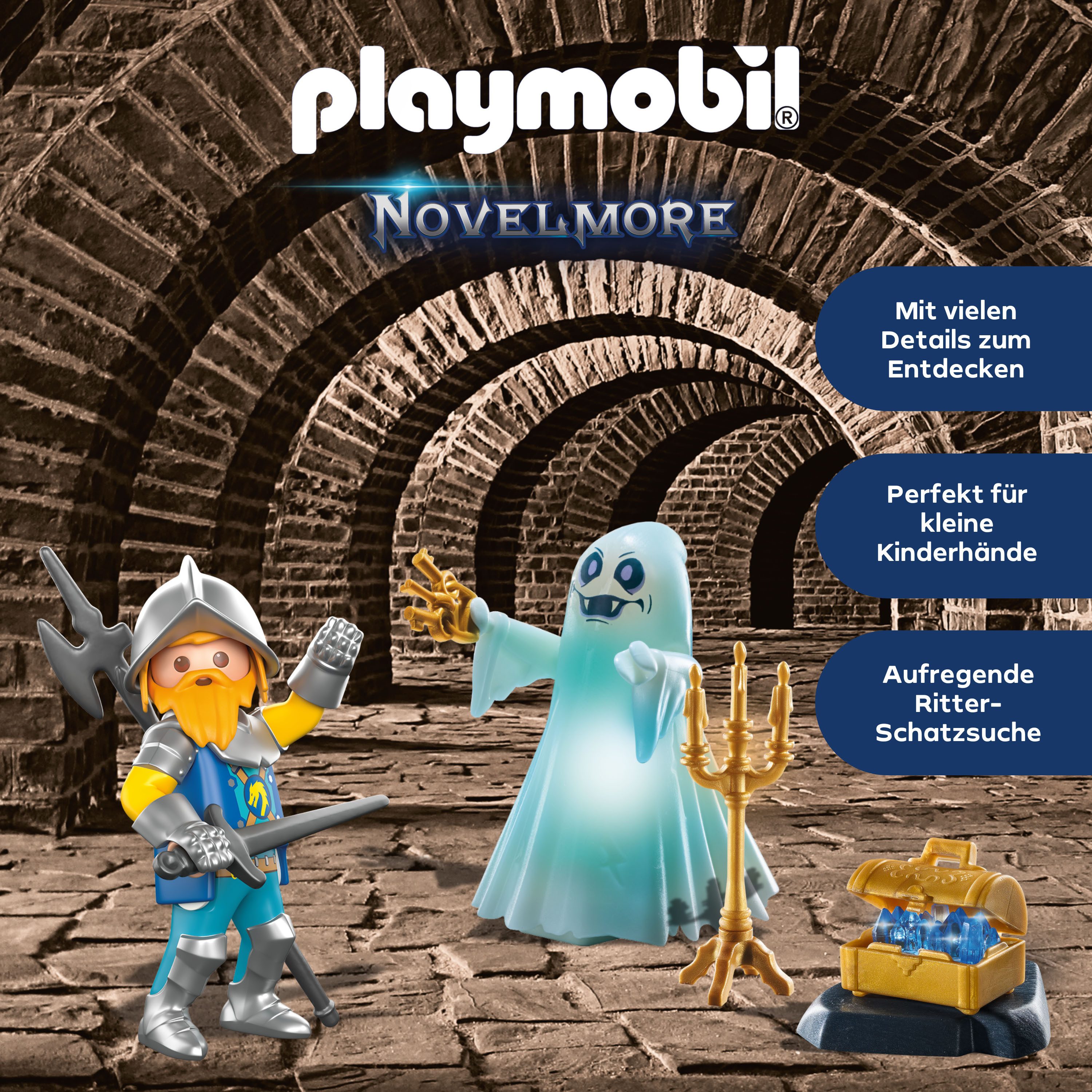 Playmobil® Constructie-speelset Schlossgespenst und Ritter (71797), Playmobil Novelmore (18-delig)