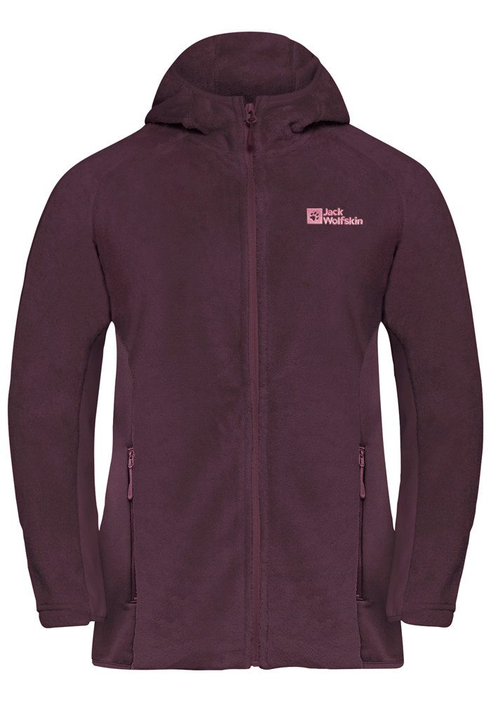 Jack Wolfskin Fleecejack ROTWAND HOODED FZ W