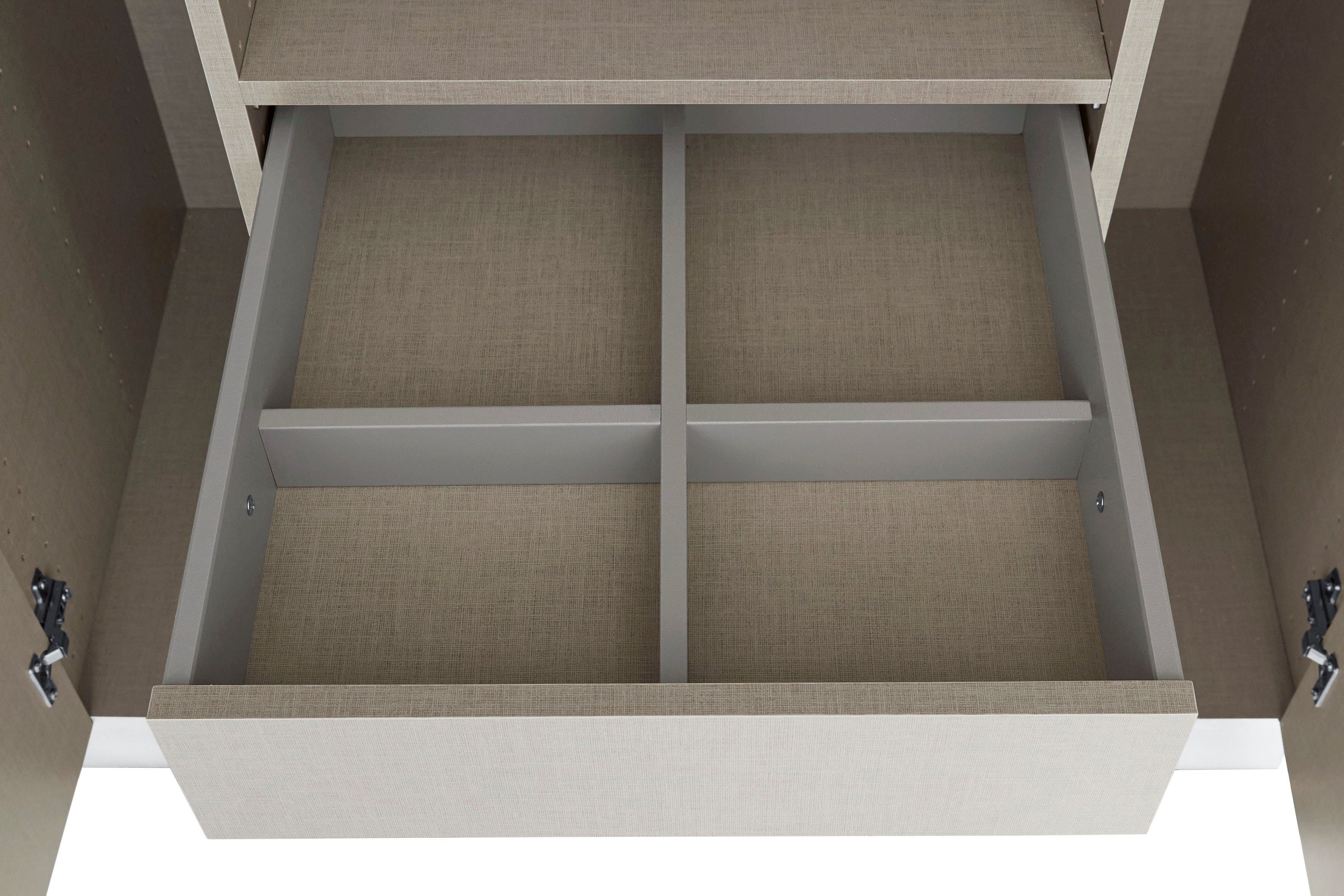 rauch Draaideurkast Kledingkast kast garderobe TOPSELLER OTELI incl. binnenindeling met 3 binnenlades extra planken optioneel met spiegel made in germany