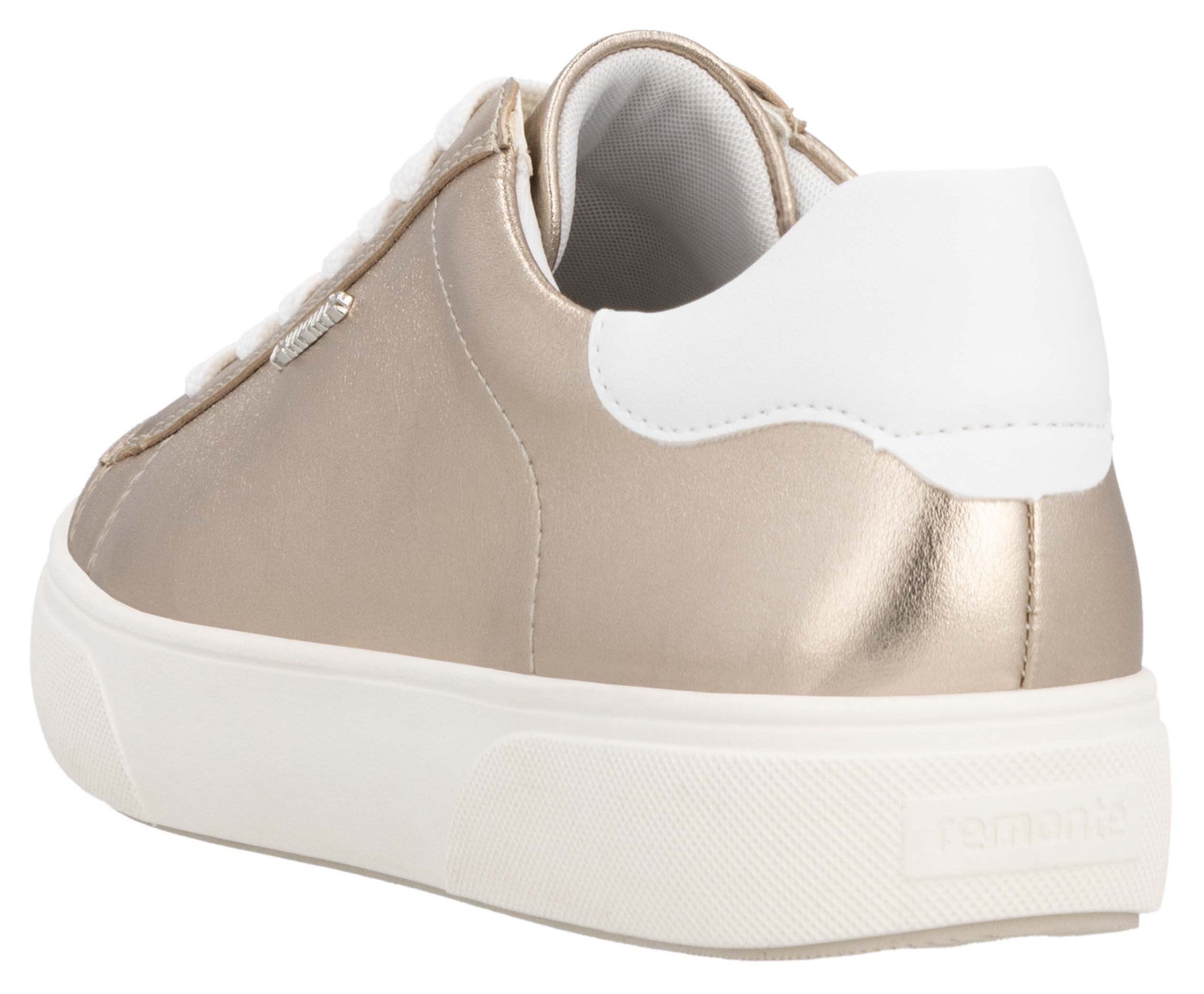 Remonte Plateausneakers , veterschoen, vrijetijdsschoen, lage schoen met contrastafwerking
