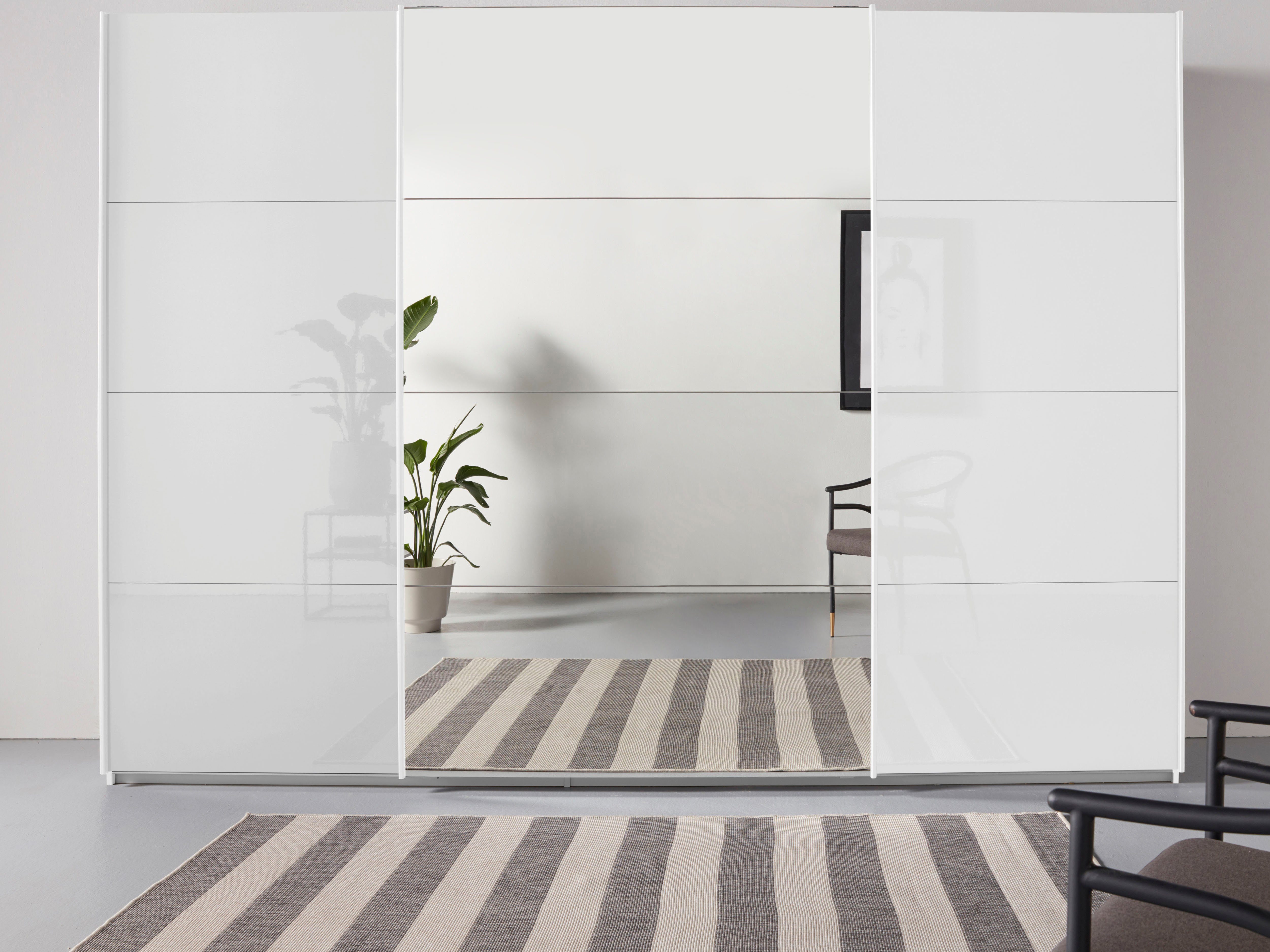 rauch Zweefdeurkast Kledingkast kast garderobe TOPSELLER OTELI incl. binnenindeling zweefdeurkasten maat 315 cm x 229 cm x 62 cm wit