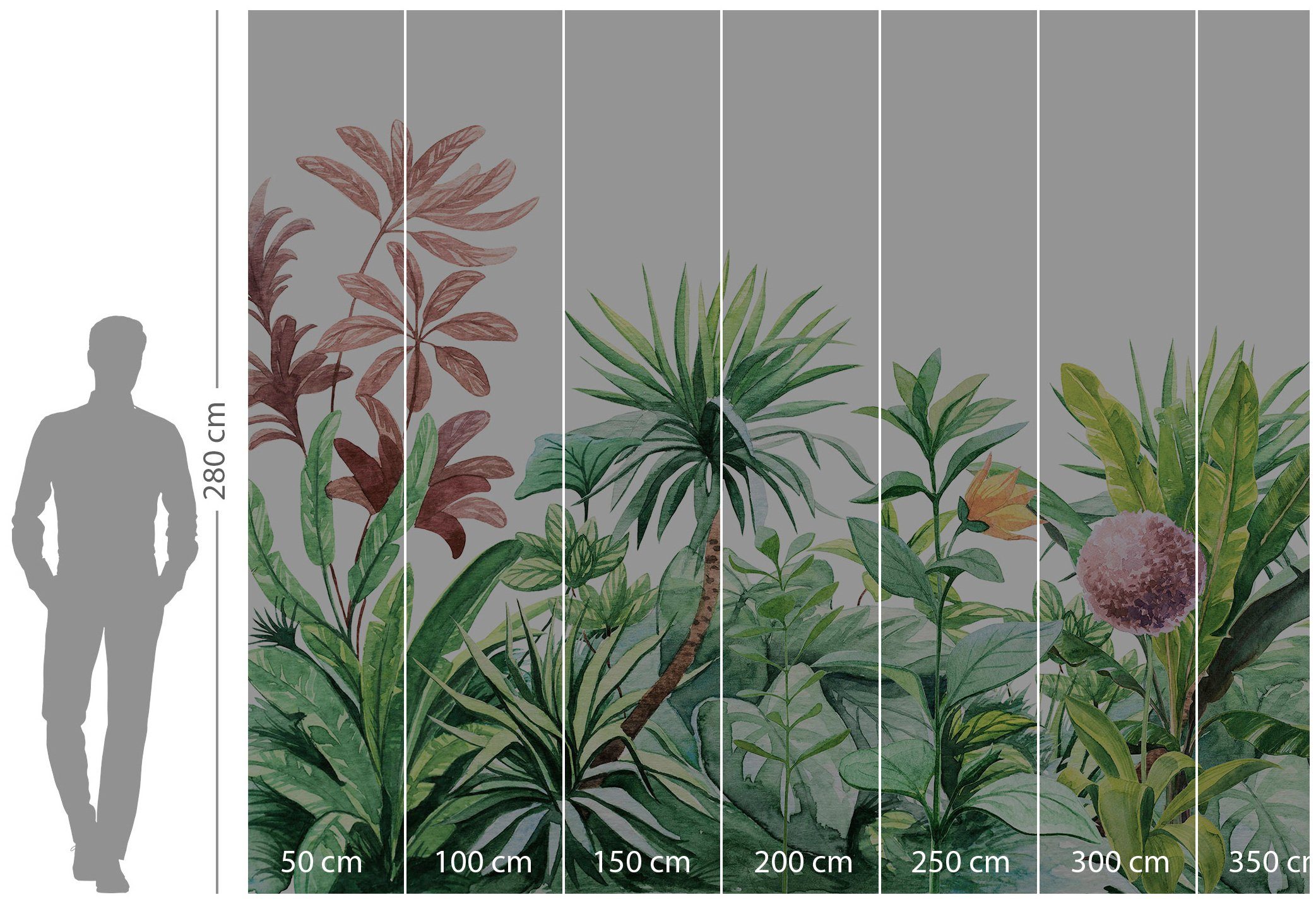 Komar Vliesbehang Digitale print vlies - Terrain - Afmeting 300 x 250 cm