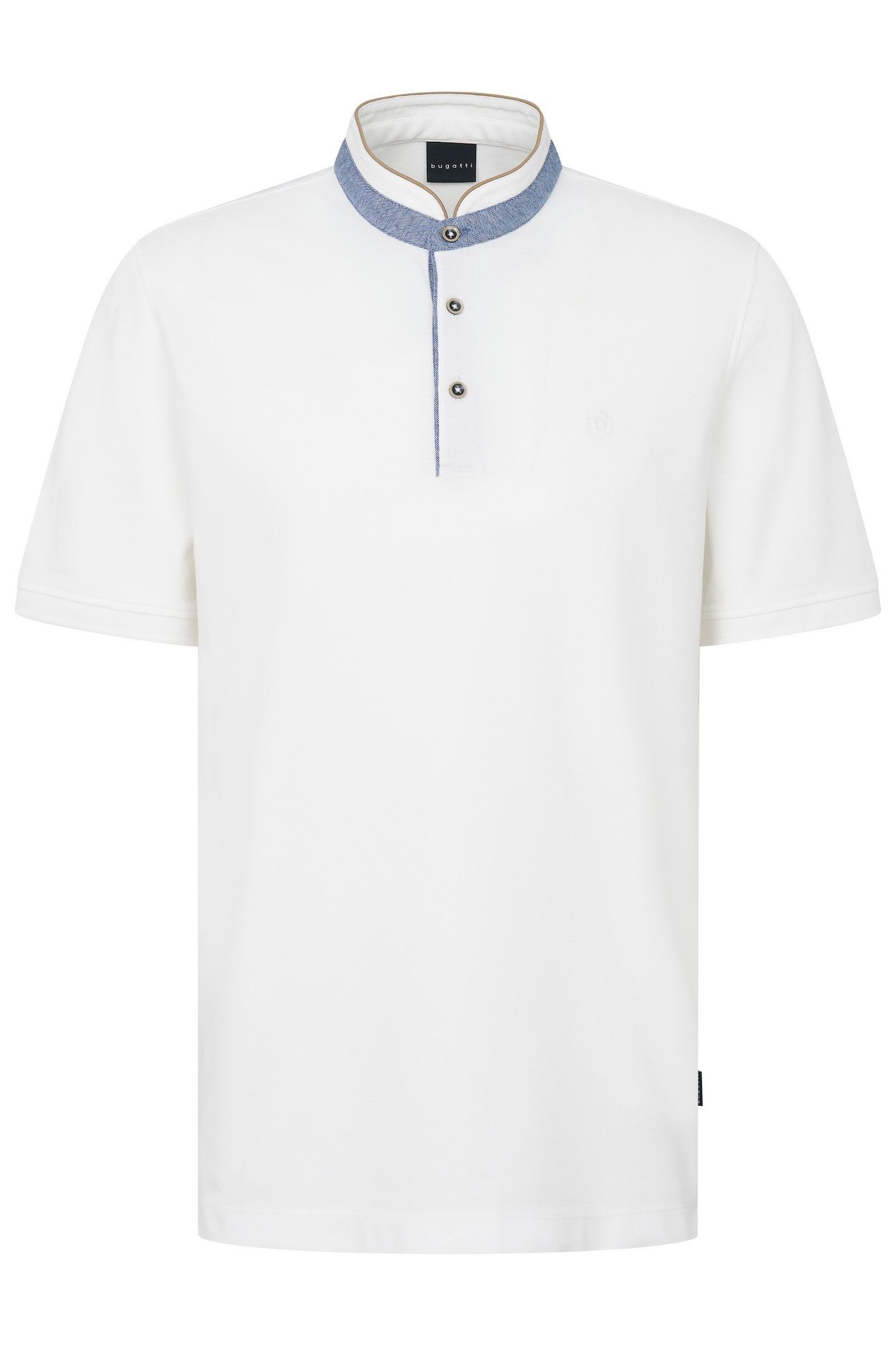 Bugatti Poloshirt met opstaande kraag