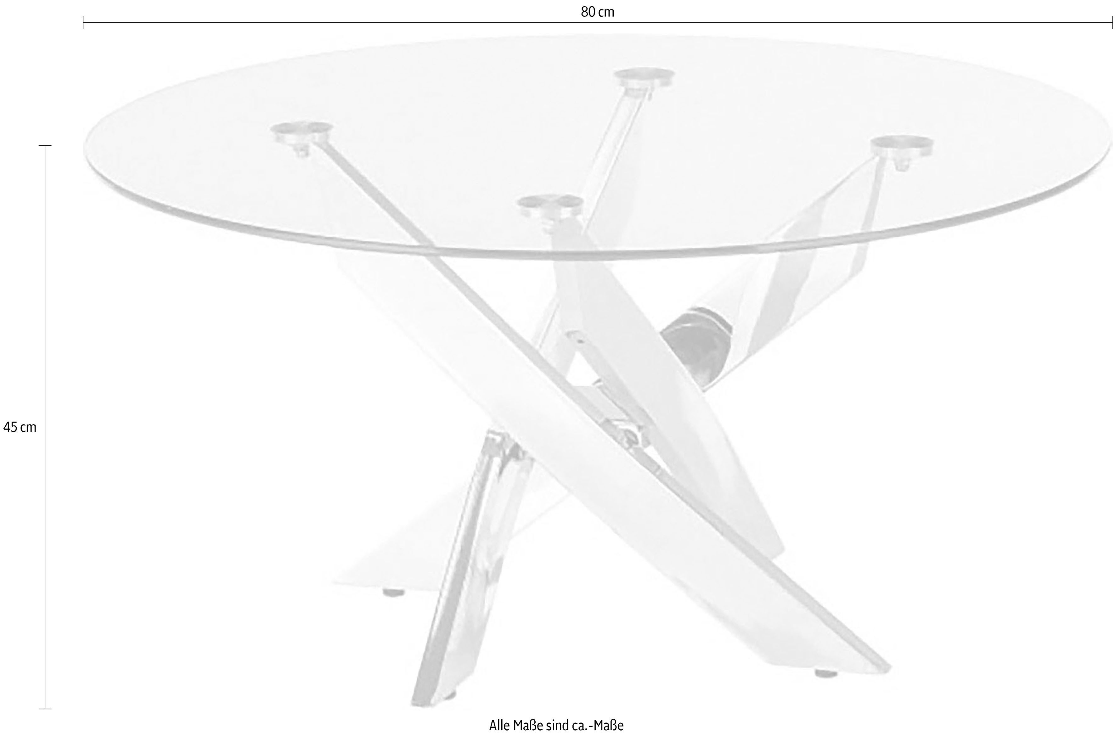 MCA furniture Salontafel Kopenhagen Glas tafel, OTTO's Choice, belastbaarheid van 10kg, veiligheidsglasplaat