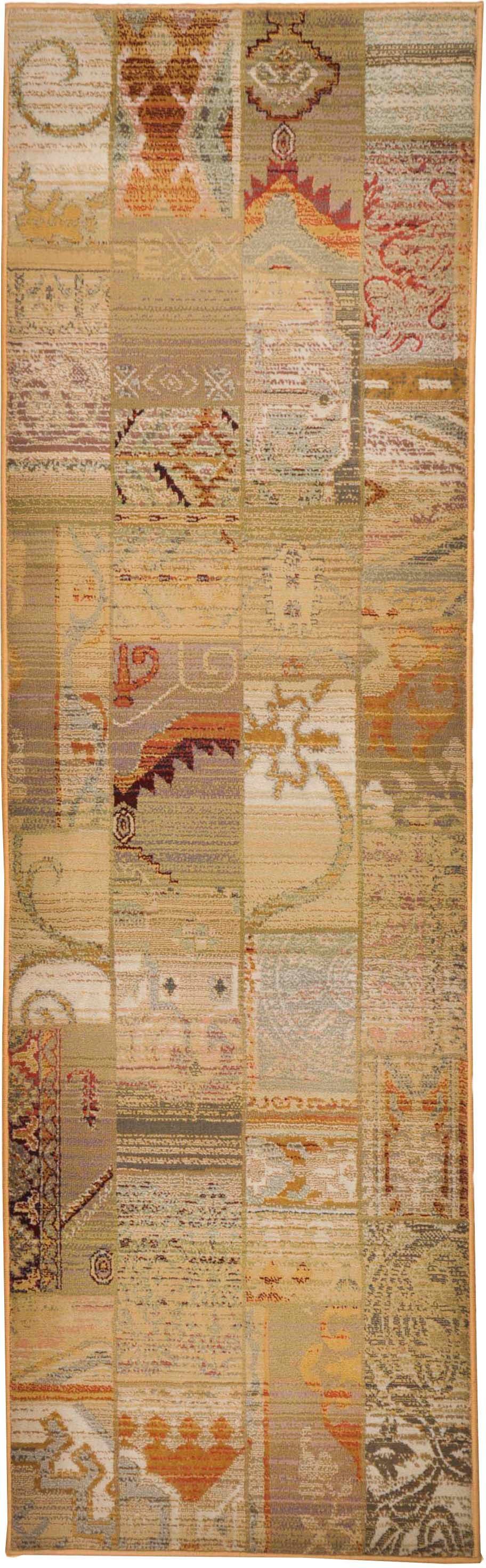 THEKO Loper Gabiro 5504 Tapijtloper, geweven, mêlee-effect, ideaal in de hal & slaapkamer lopers maat 68x235 cm beige