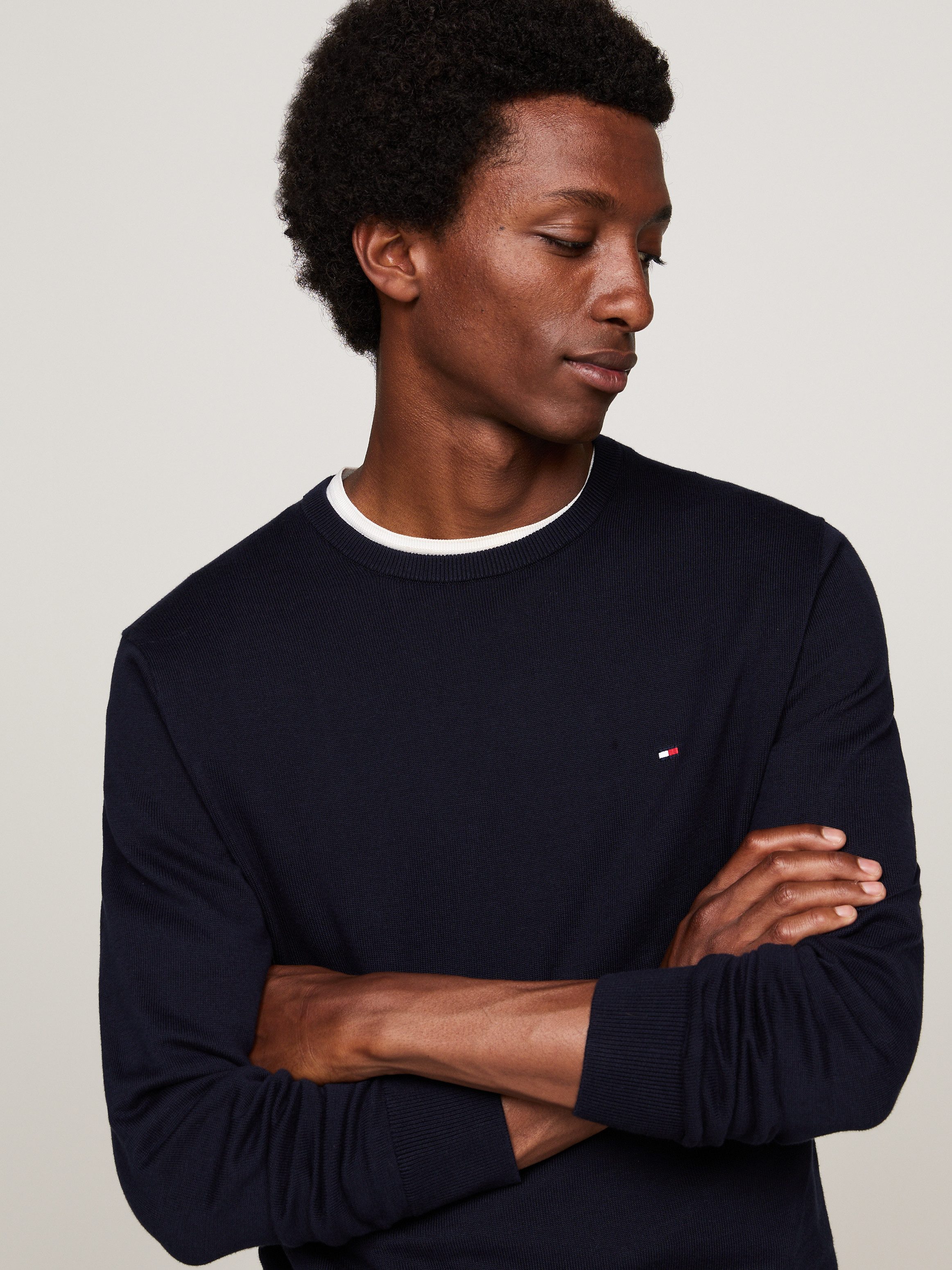 Tommy Hilfiger Trui met ronde hals ESSENTIAL COTTON CREW NECK