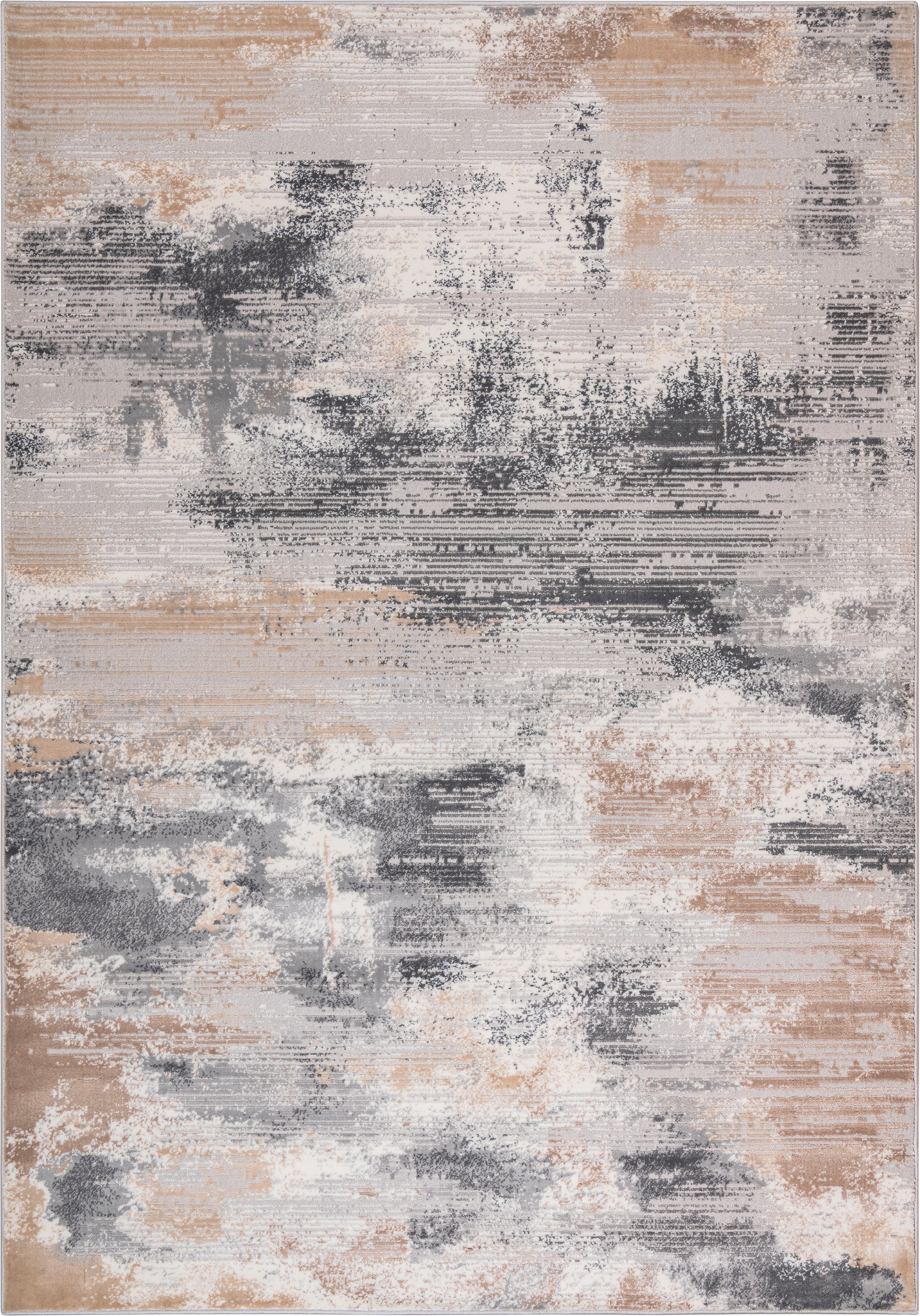 my home Vloerkleed Oleas Vintage-look, abstract design, zachte touch, gemakkelijk in onderhoud