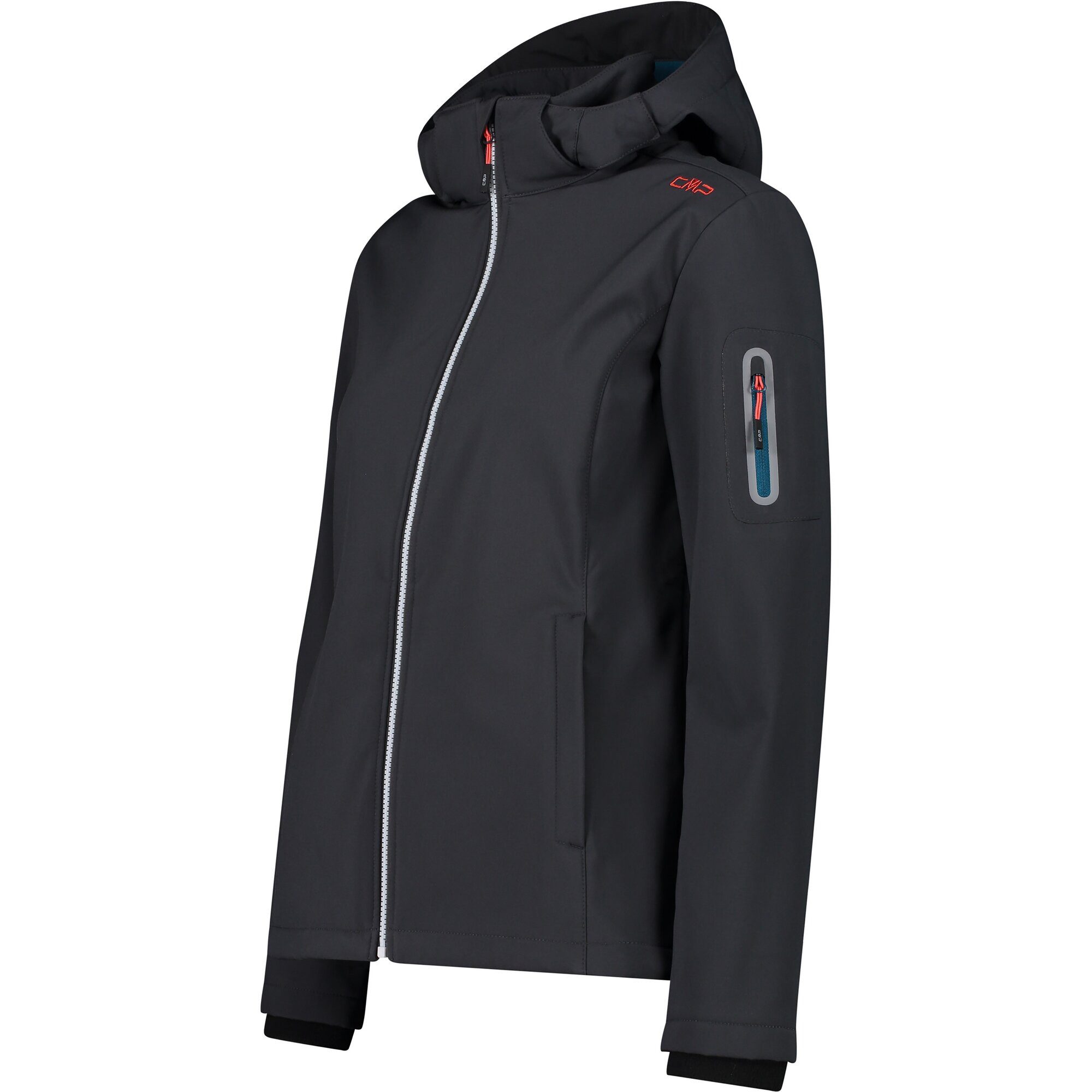 CMP Softshell-jack WOMAN JACKET ZIP HOOD Warmte- & wind- & waterafstotend (1 stuk)