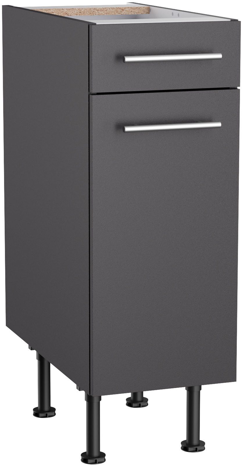 OPTIFIT Onderkast Bern2 Breedte 30 cm, 1 deur, 1 lade, 1 legplank onderkasten grijs