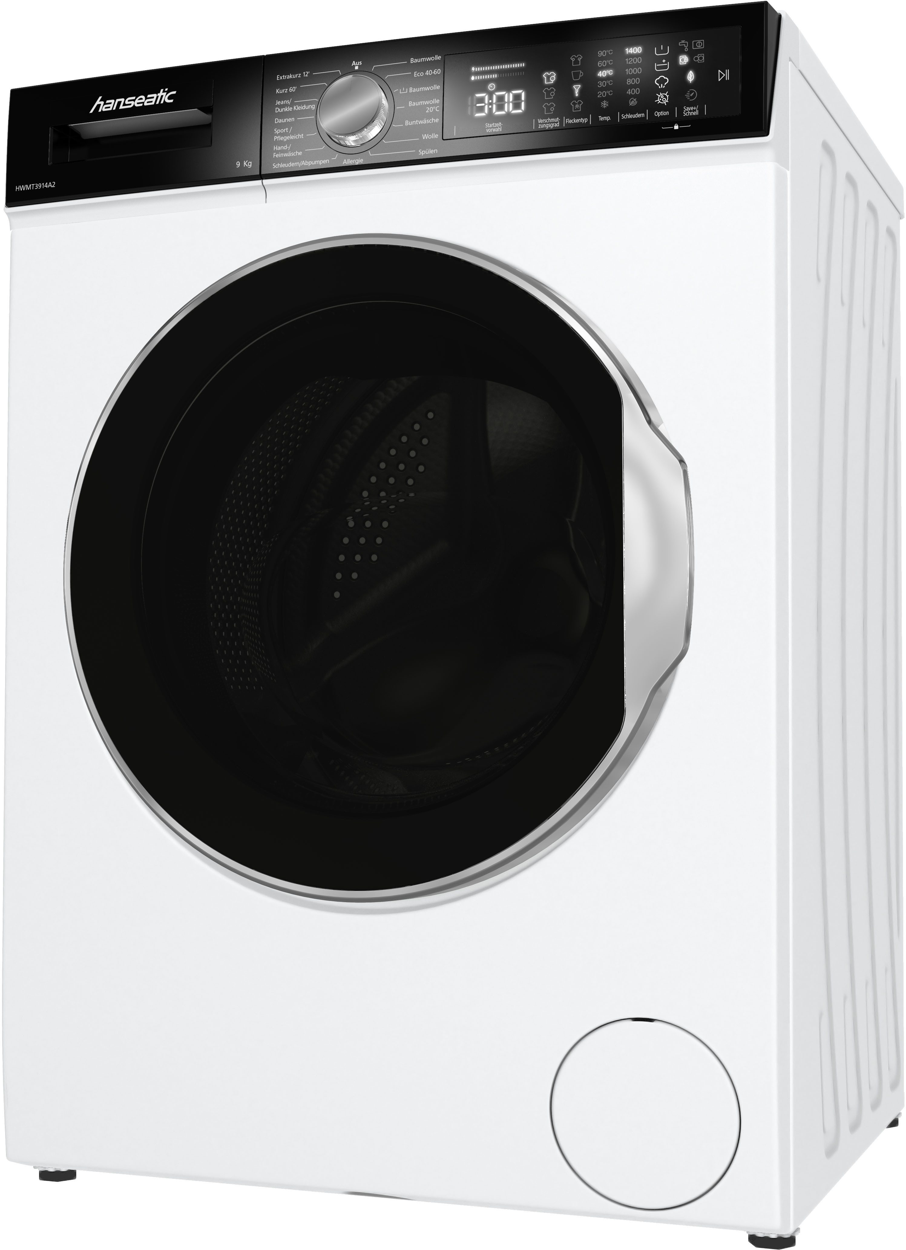 Hanseatic Wasmachine HWMT3914A2, 9 kg