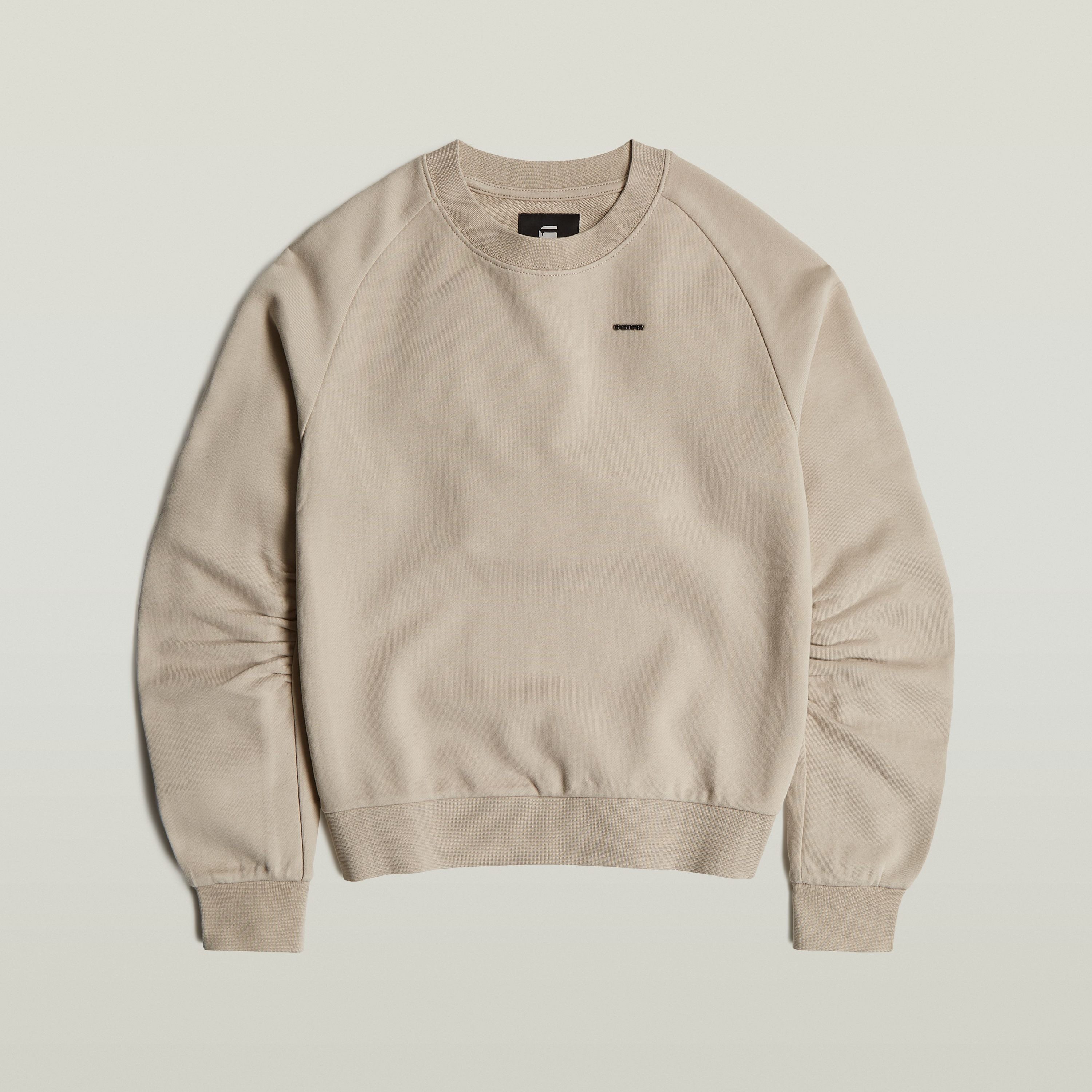 G-Star RAW Sweater Sleeve Construction met rimpeling op de ellebogen