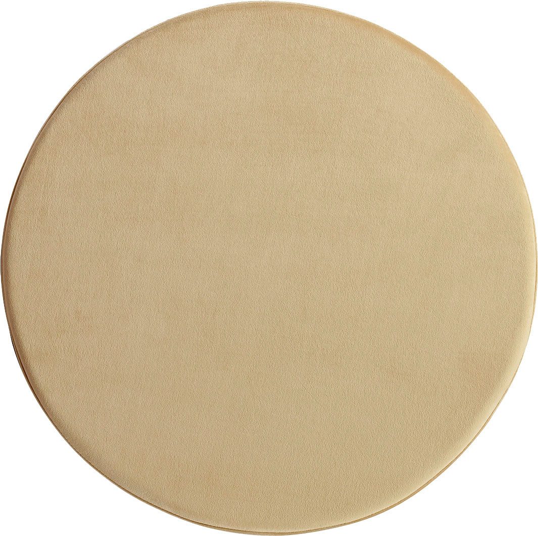 Kayoom Hocker Kruk Matilda 325, elegante uitstraling door goudkleurige sokkel Fluwelen bekleding, gekleurde gelaagde padding, goudkleurige basis (1 stuk)