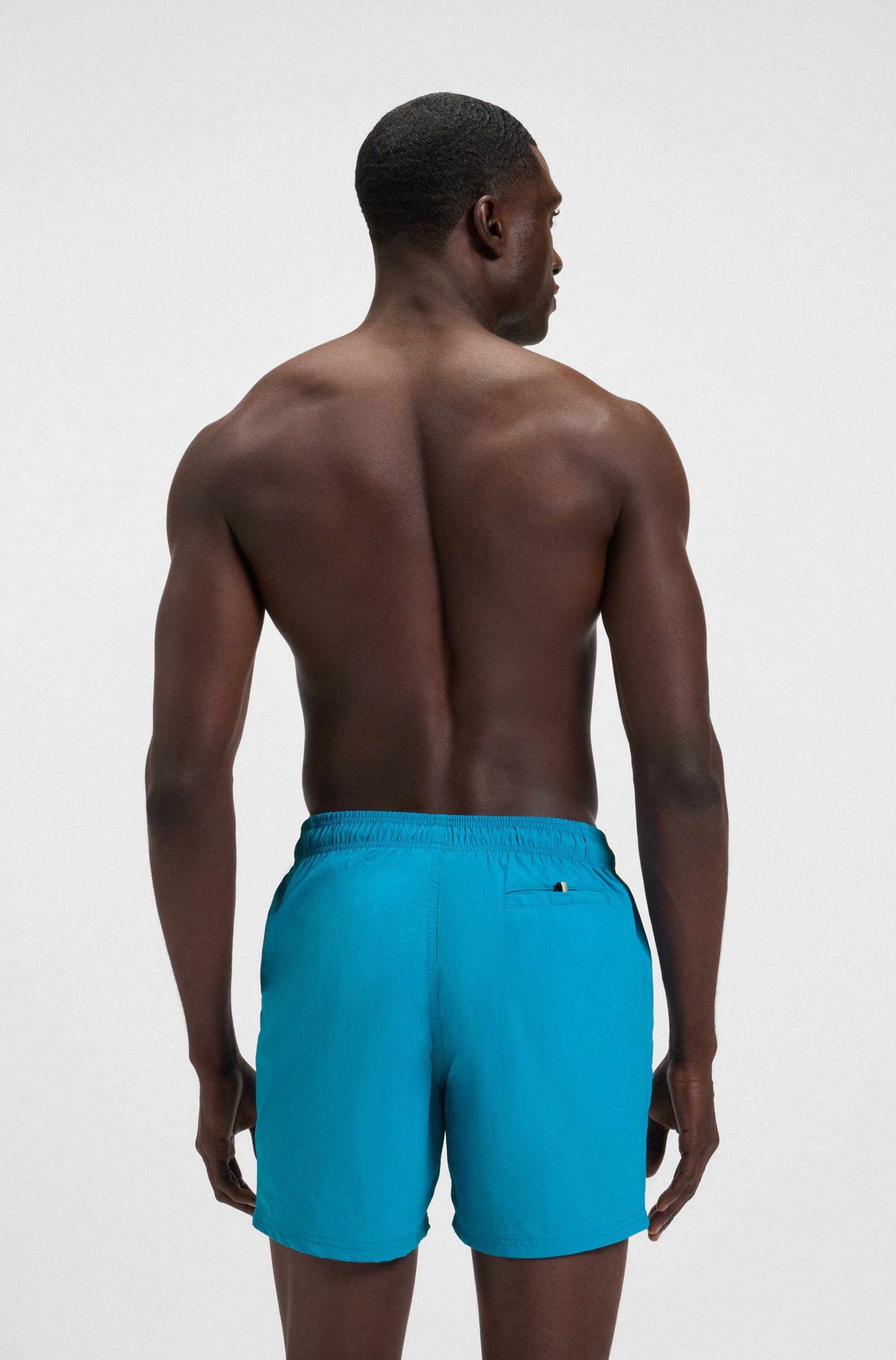 BOSS Zwemshort Octopus Met BOSS logotekst, elastische tailleband met koord
