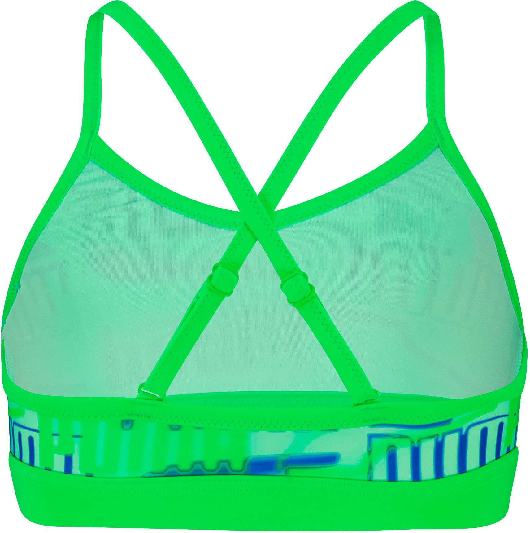 PUMA Bustierbikini met all-over logoprint (set, 2 stuks)
