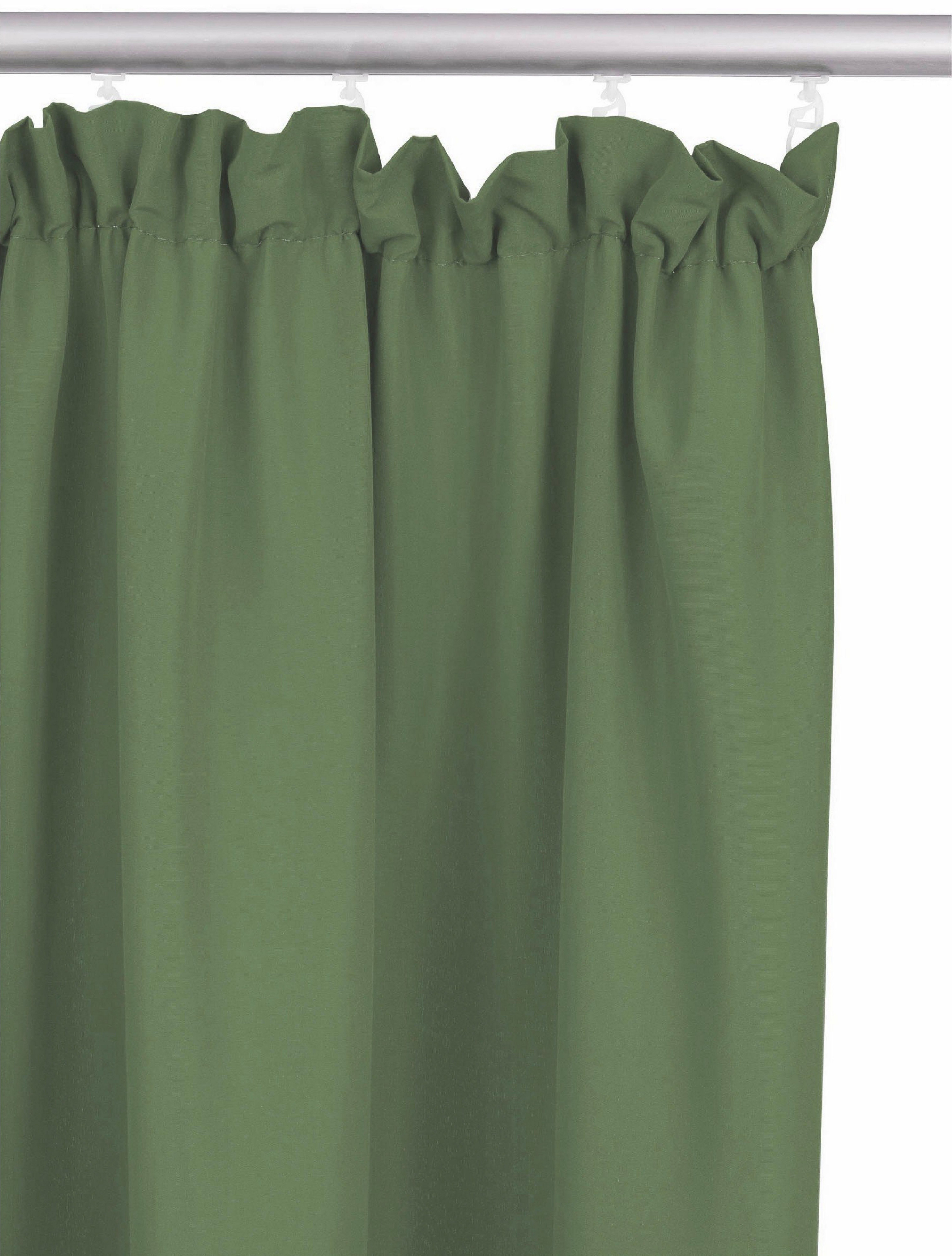 Bruno Banani Gordijn Lagan set van 2, geweven, microvezel, verschillende maten, effen kleur, bestseller (2 stuks)