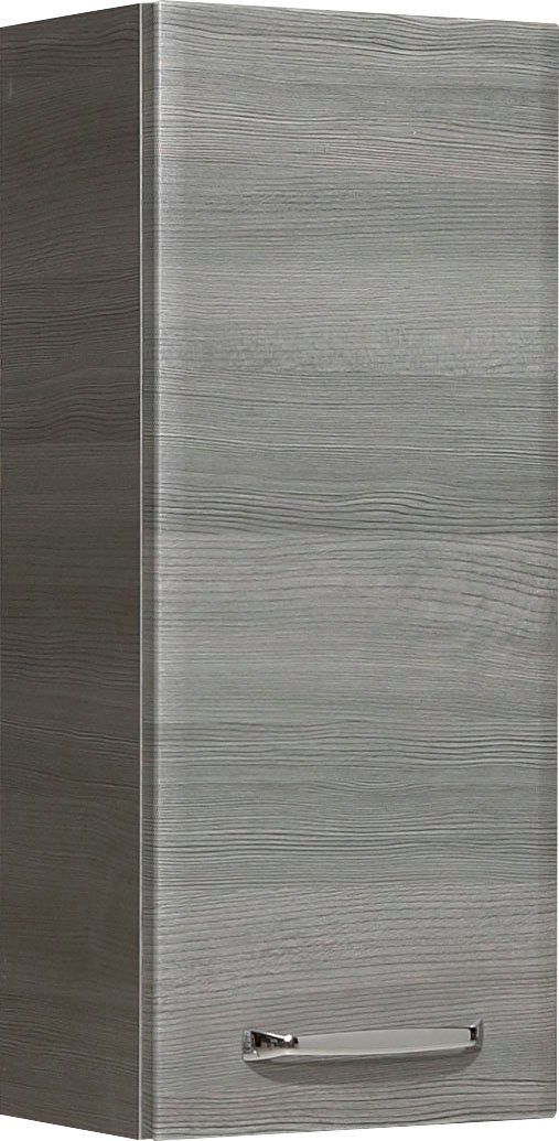 Saphir Hangend kastje Quickset wand-badkast 30 cm breed met 1 deur en 2 glazen legplanken Badkamer-hangend kastje inclusief deurdemper, grepen in glanzend chroom