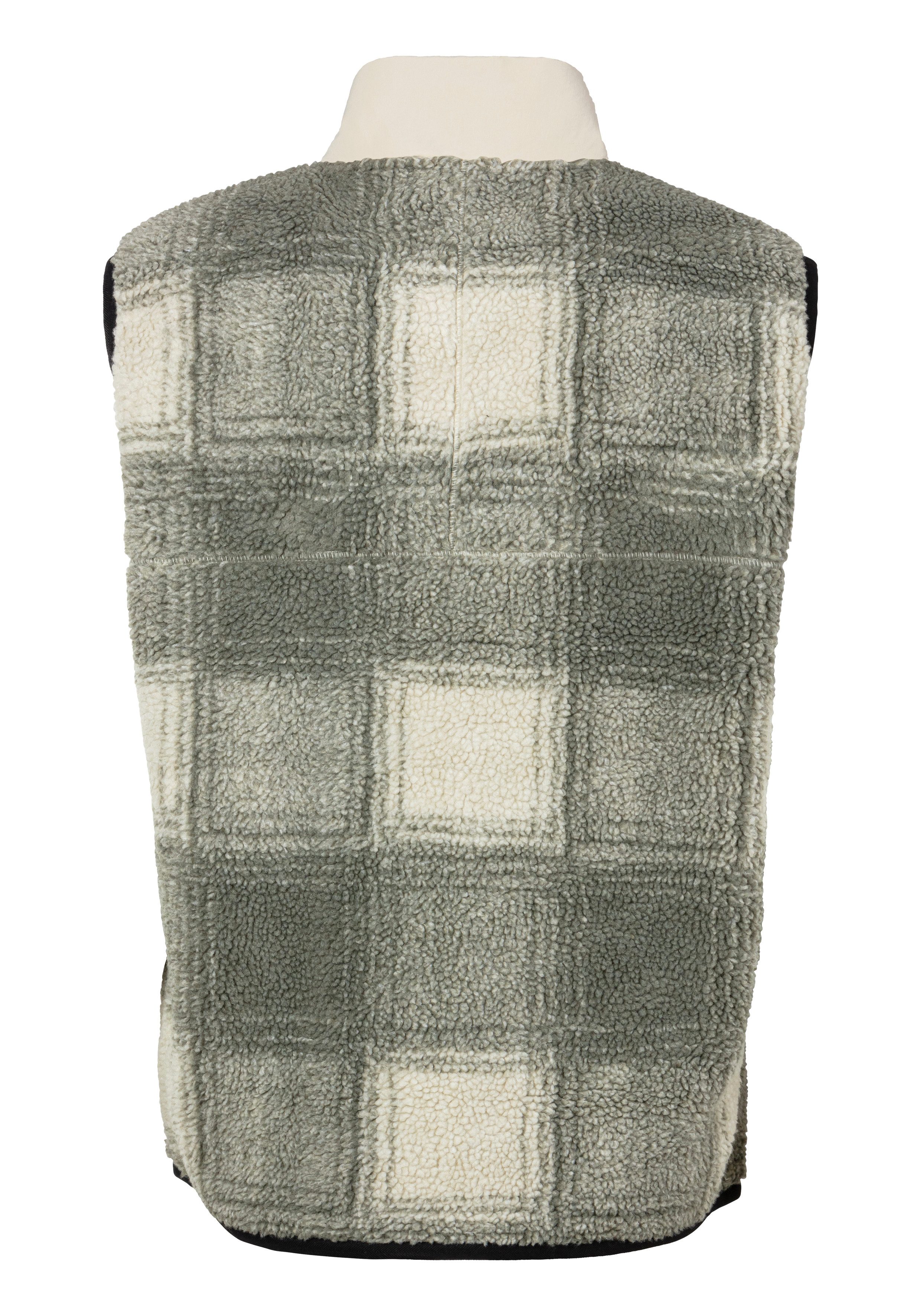 Boss Orange Mouwloos pluchen vest Ze Check met merklabel
