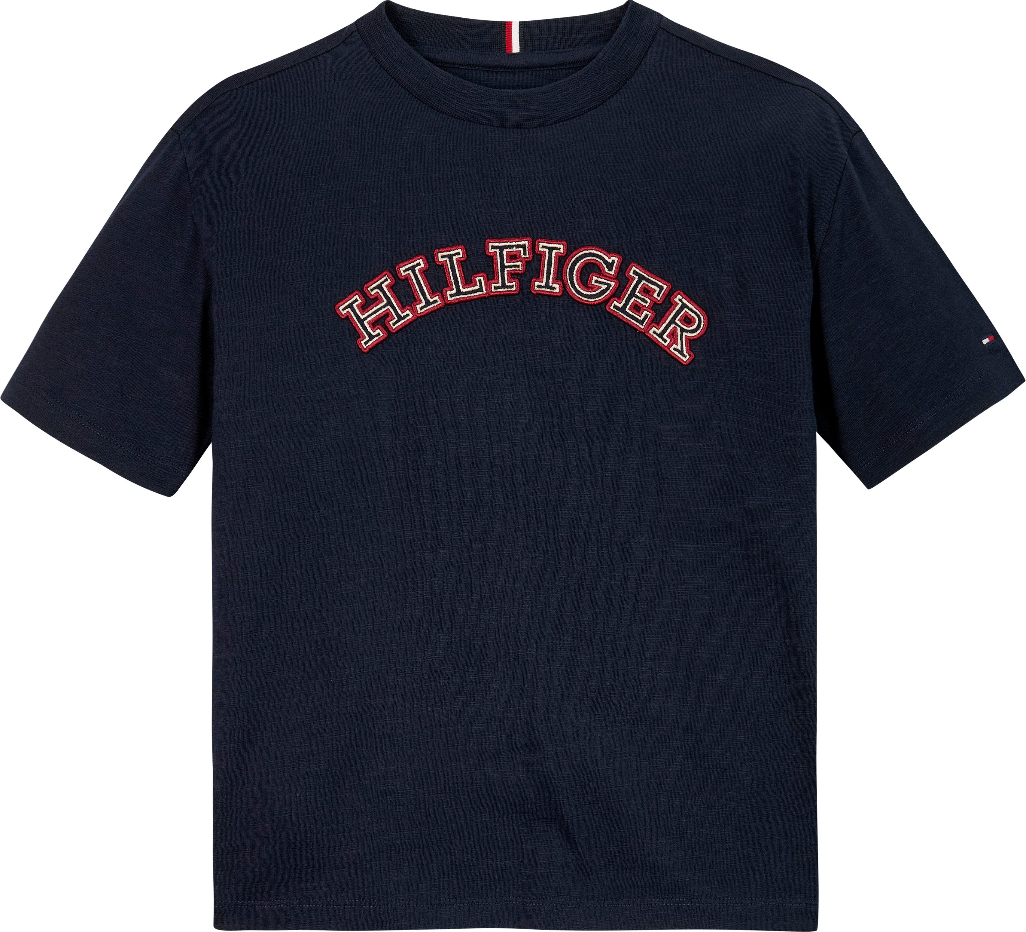 Tommy Hilfiger Shirt met korte mouwen MONOTYPE EMBROIDERED REG TEE SS