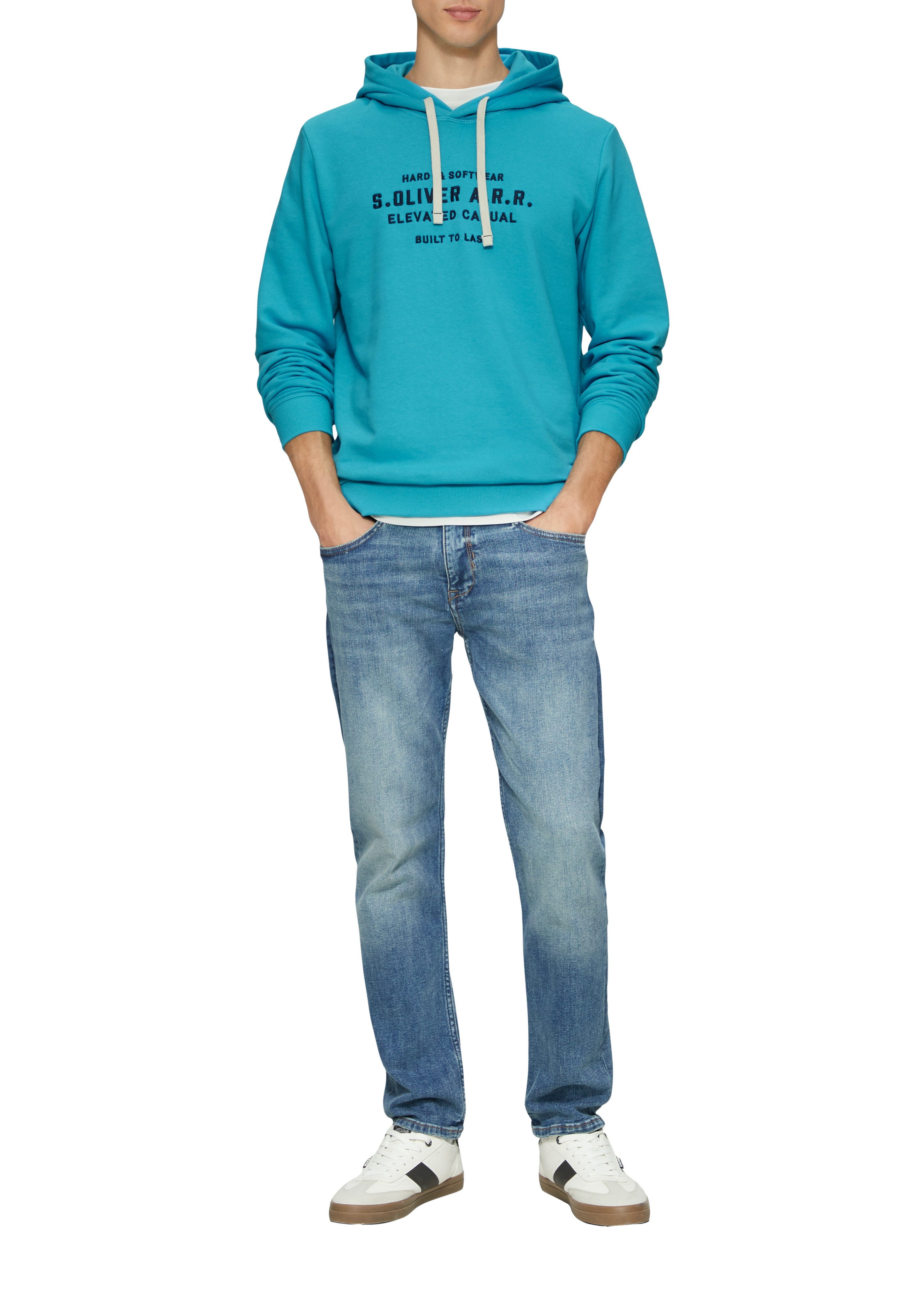 s.Oliver Hoodie met belettering