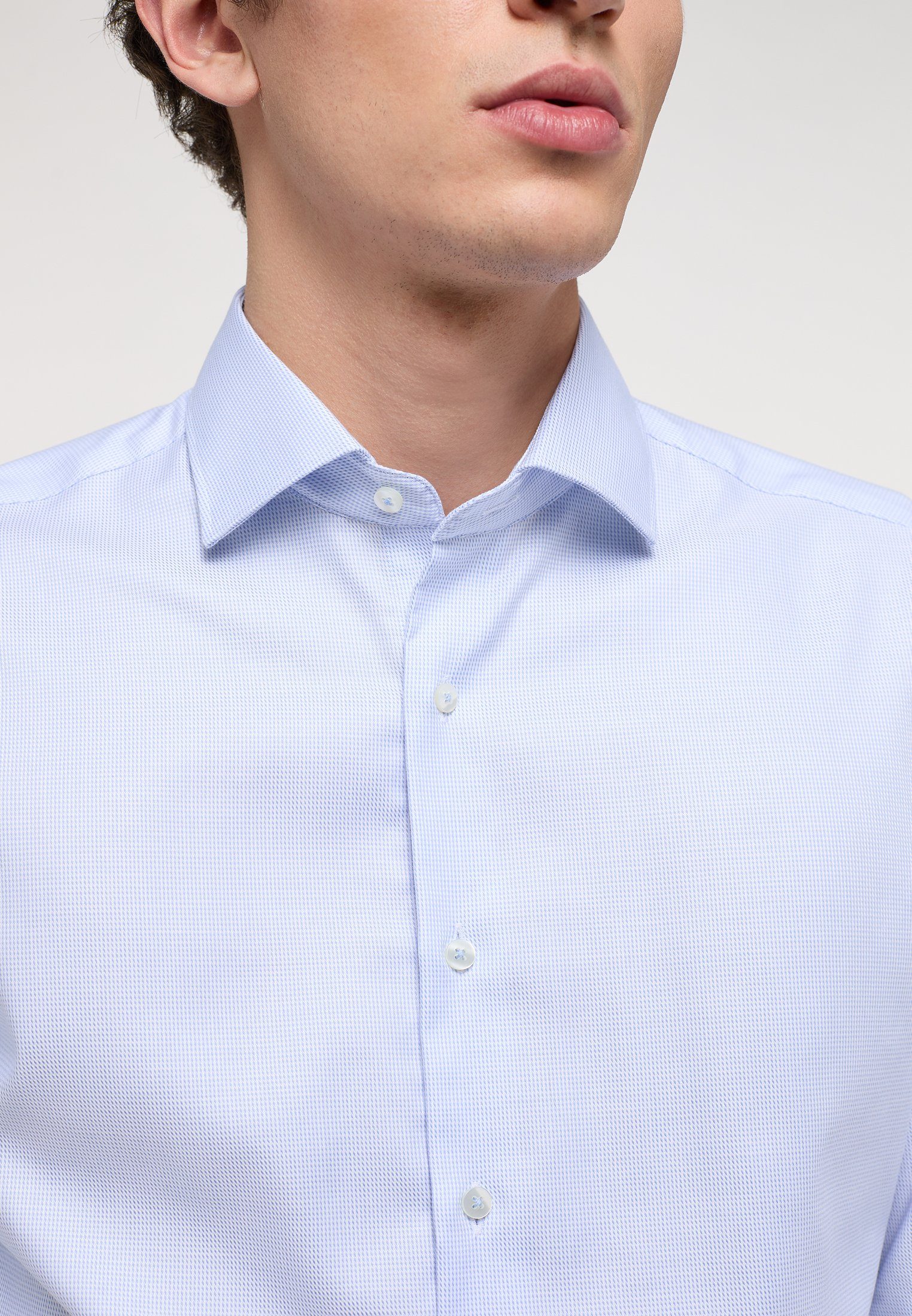 Eterna Overhemd met lange mouwen Slim fit NON IRON (strijkvrij)