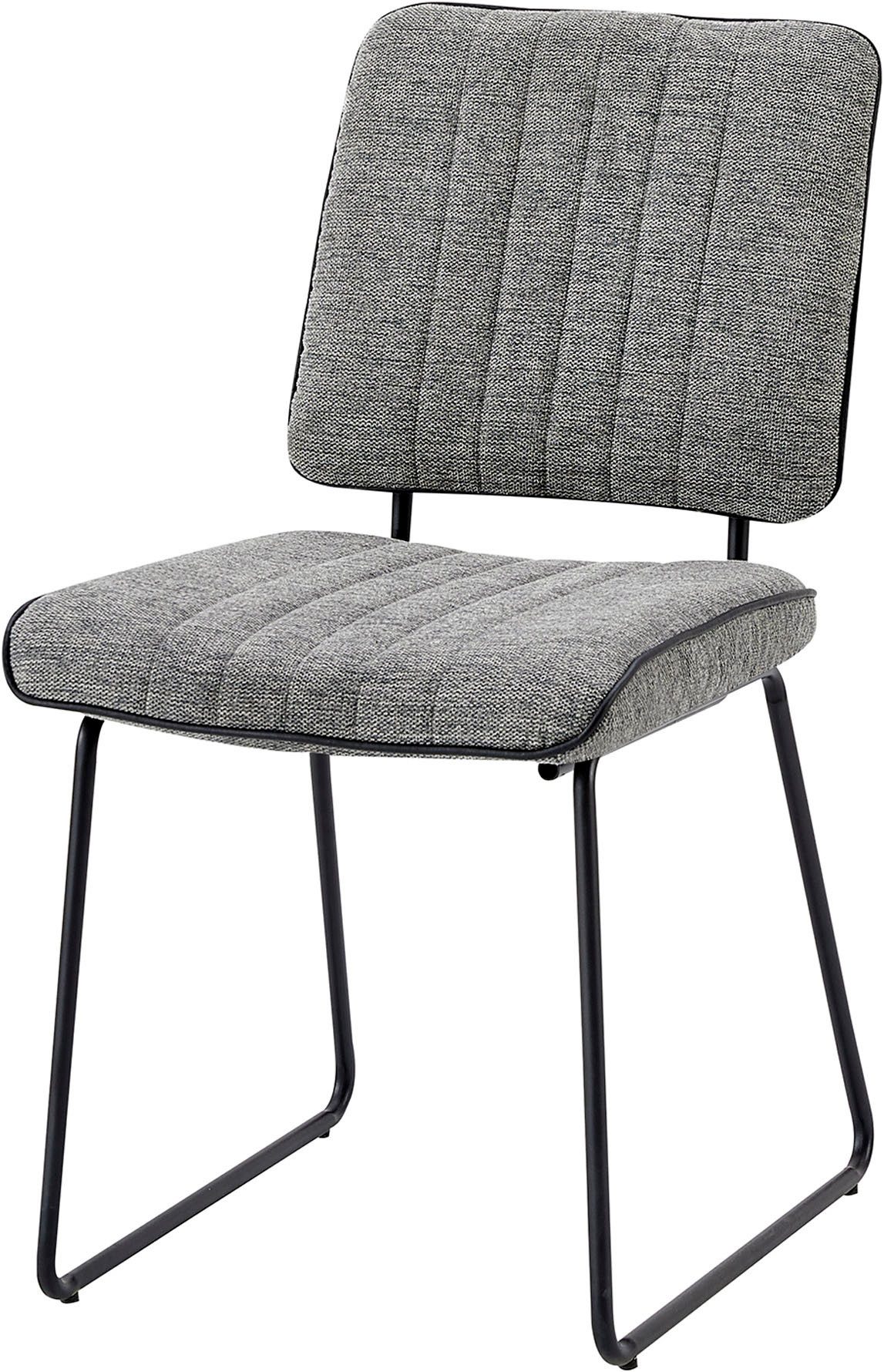 byLIVING Stoel met beugelpoten Liam 4-delige set moderne stoel in praktische 4-set met metalen frame (set, 4 stuks)