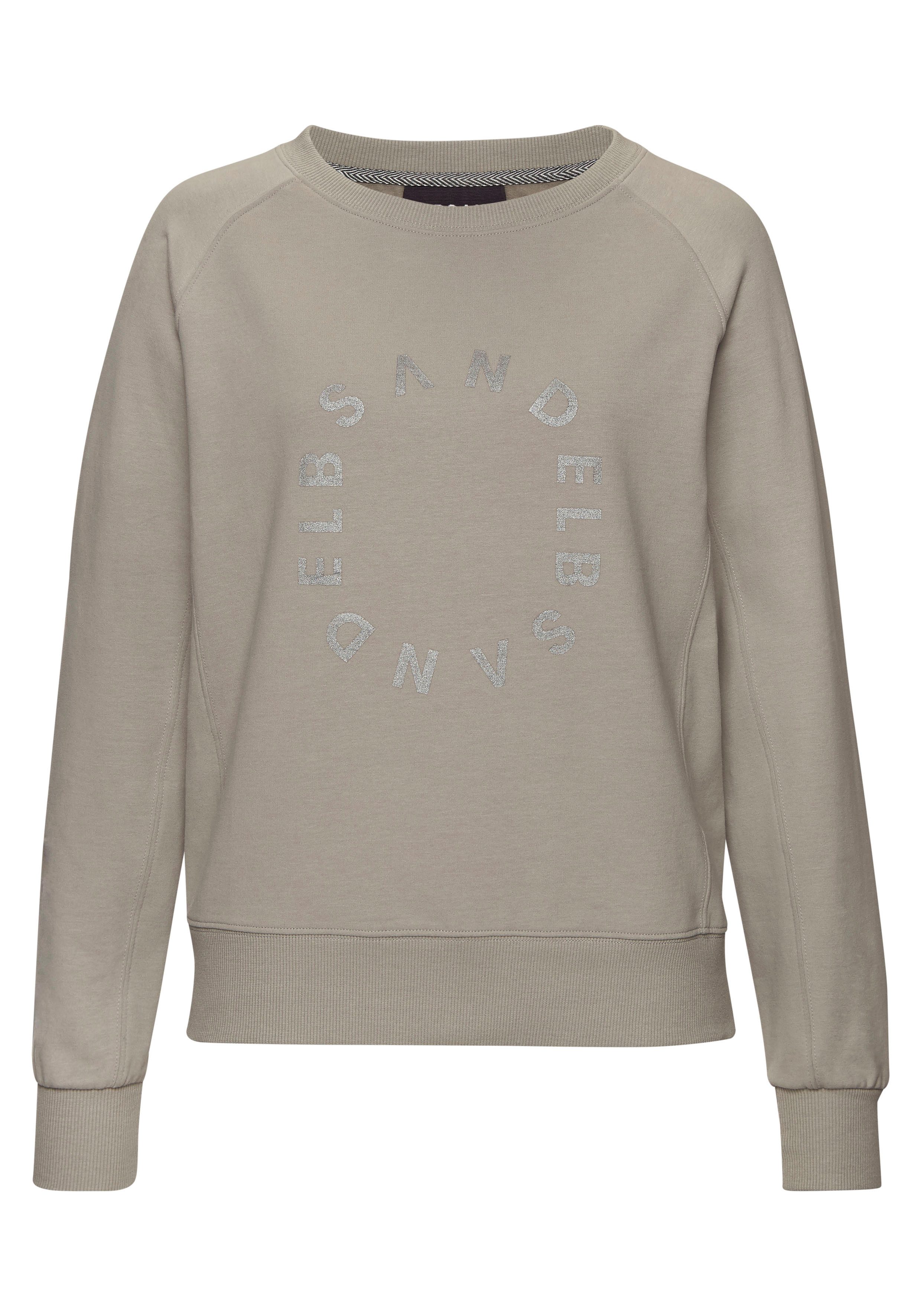 Elbsand Sweatshirt met frontprint, ronde hals, printpullover, casual-sportief