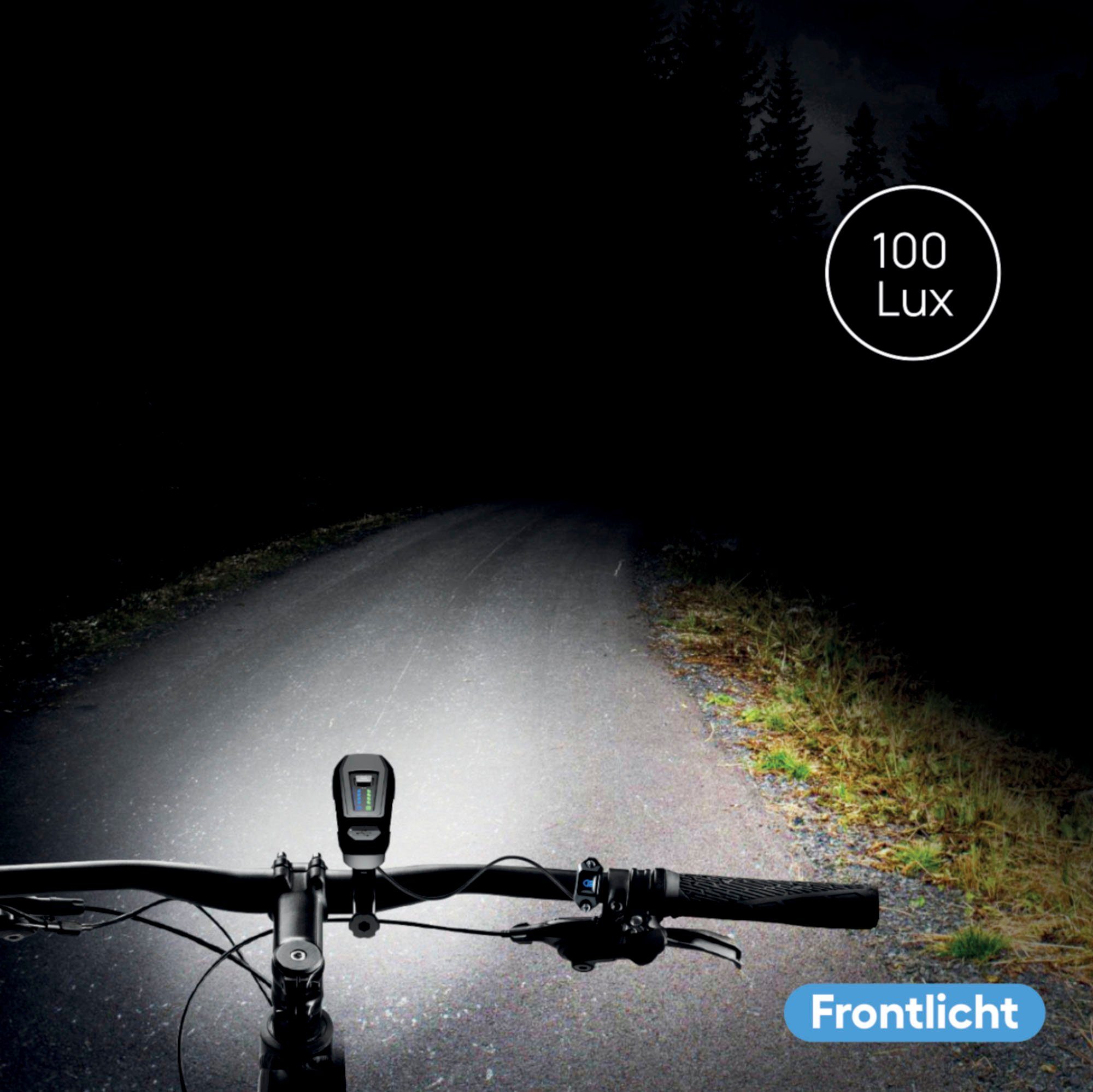 Fischer Fietskoplamp Led-accu frontlicht 100 lux groot licht