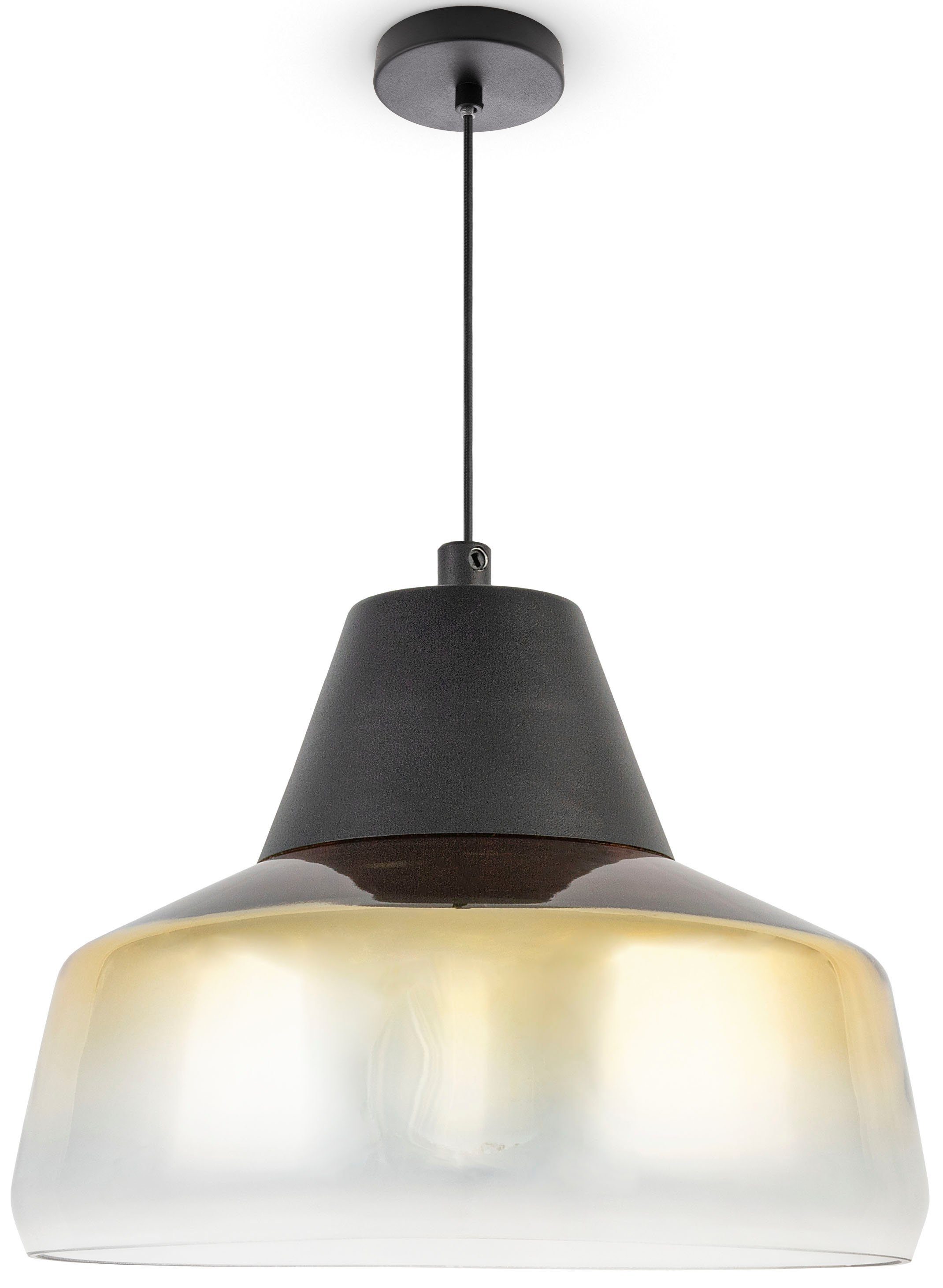 Paco Home Hanglamp Diara Glas eetkamer lamp hanglamp modern vintage industrieel E27