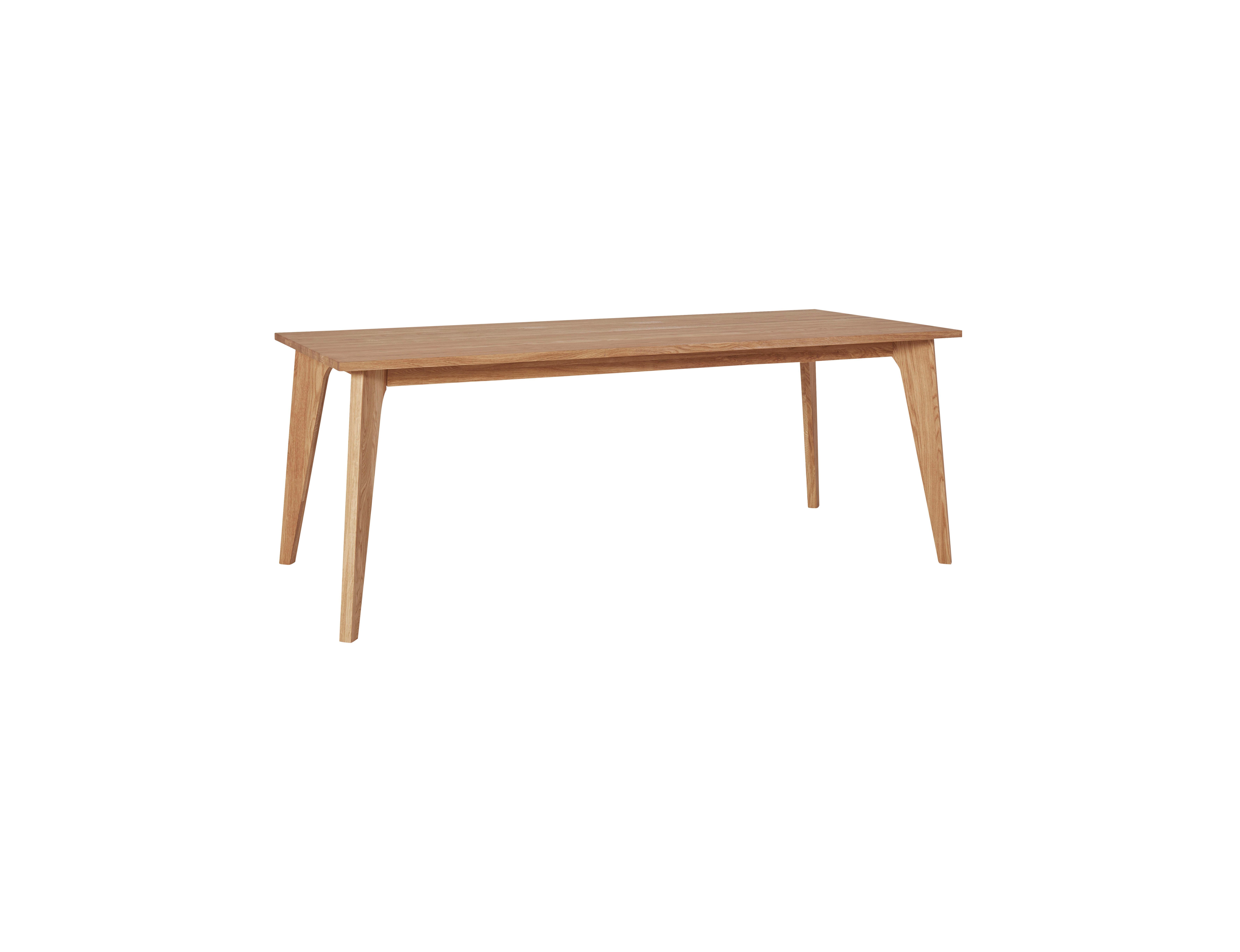 andas Eettafel Amali Van massief eiken, in 3 breedten