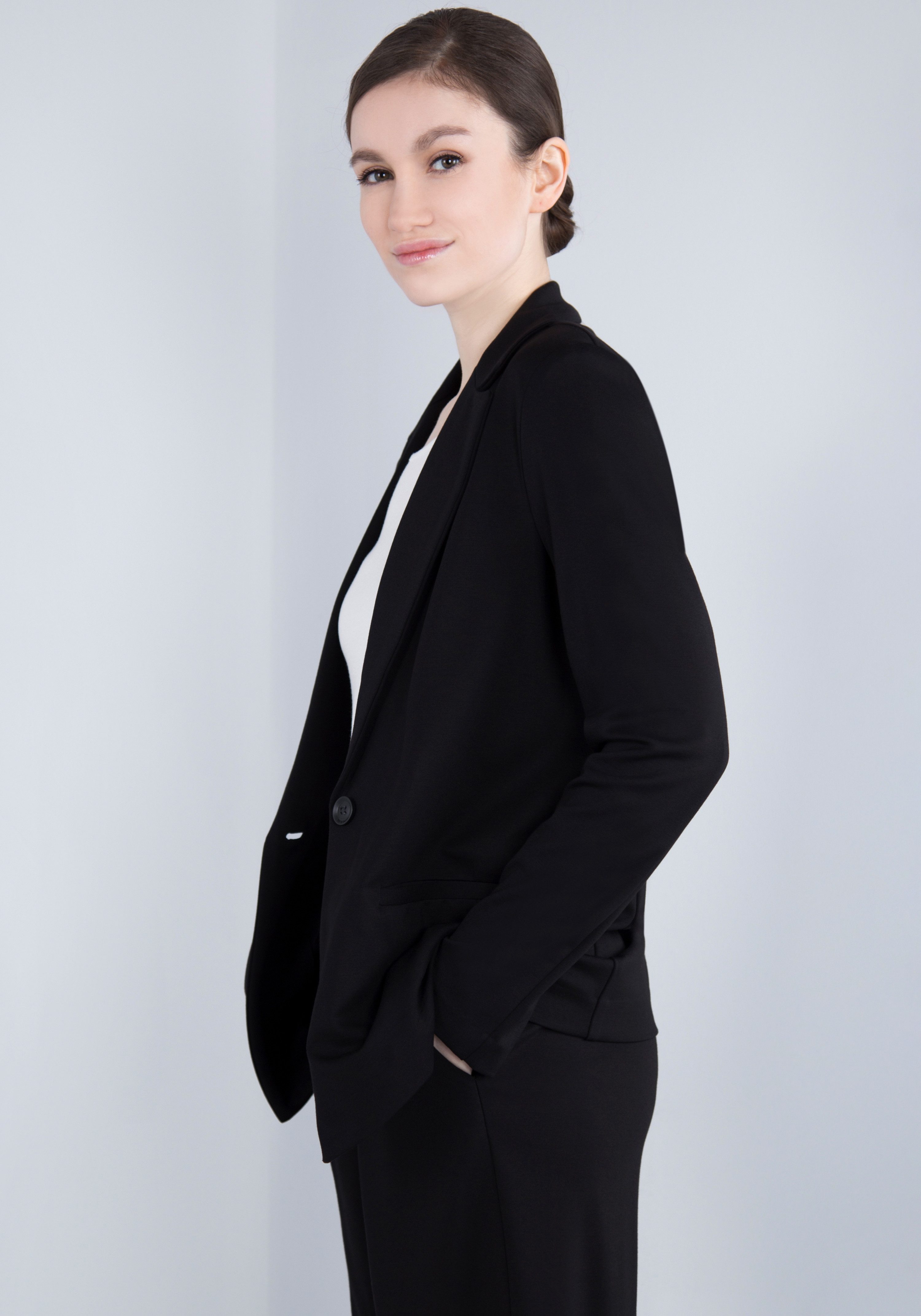 IMPERIAL Lange blazer met stretch
