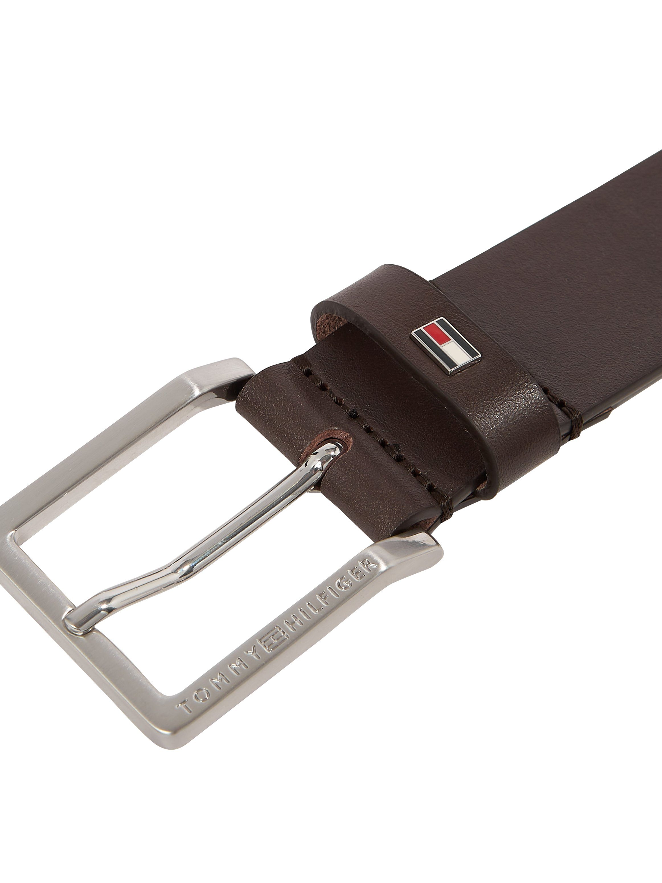 Tommy Hilfiger Leren riem OLIVER 3.5 EXT met metalen label aan de sluiting