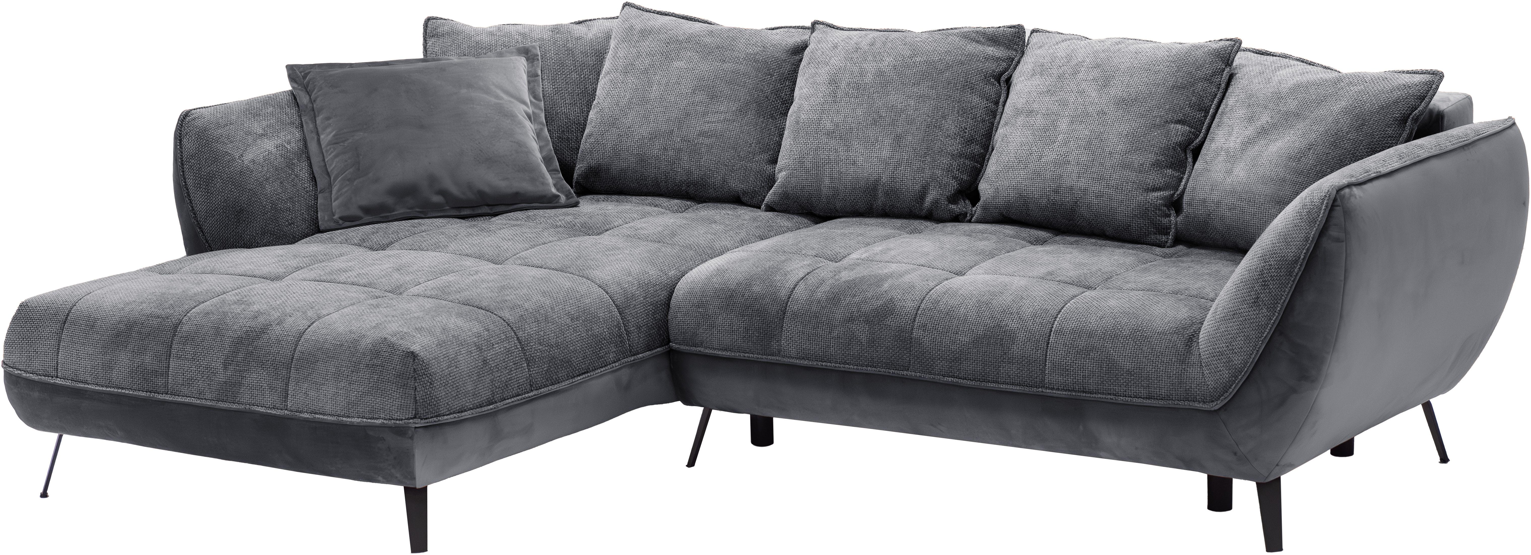 exxpo - sofa fashion Hoekbank Midway met eenvoudige Easy-Lift bedfunctie, comfortabel en modern