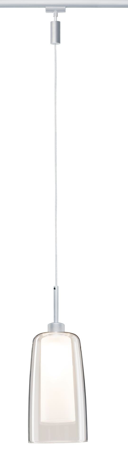 Paulmann Railsysteem-lampen URail Hanglamp Arido II GU10 560lm 5W 2700K 230V Chroom mat, Helder, Satin (1-delig)